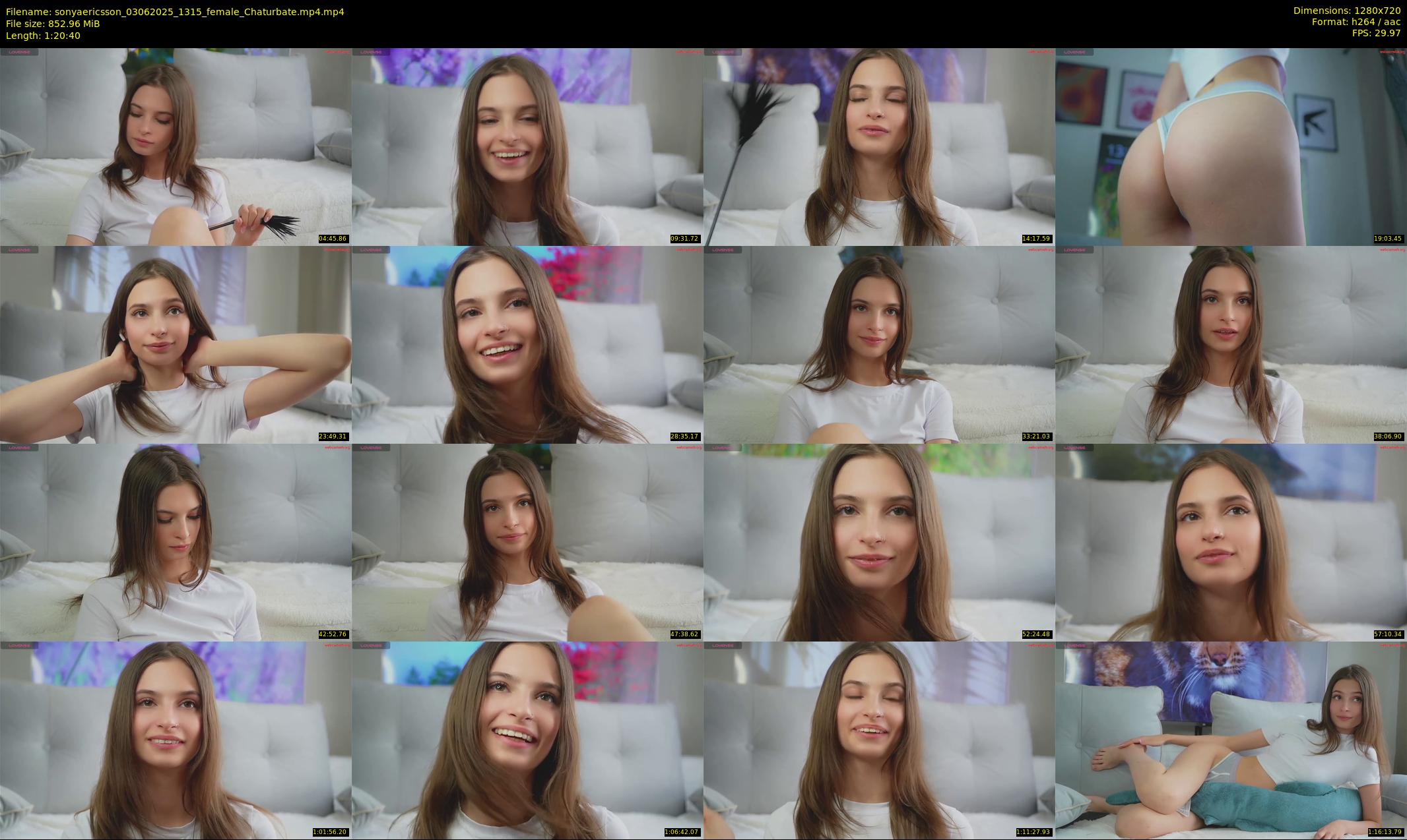 sonyaericsson — 81 minute Chaturbate female cam show recording, 720p, Jun 3, 2025