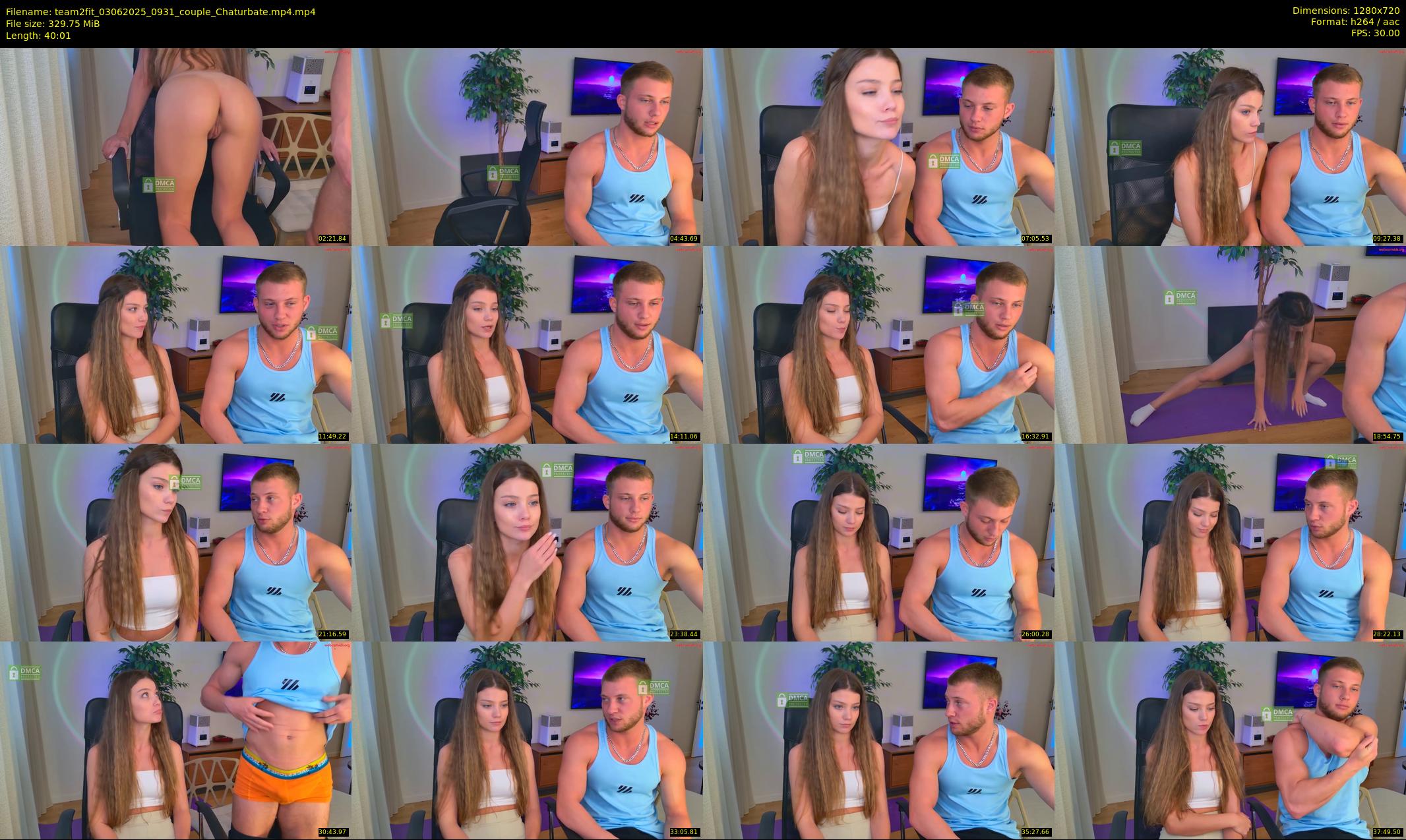 team2fit — 41 minute Chaturbate couple cam show recording, 720p, Jun 3, 2025