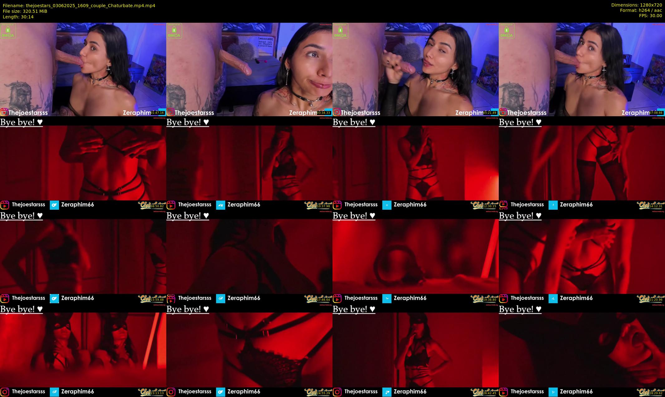 thejoestars — 31 minute Chaturbate couple cam show recording, 720p, Jun 3, 2025