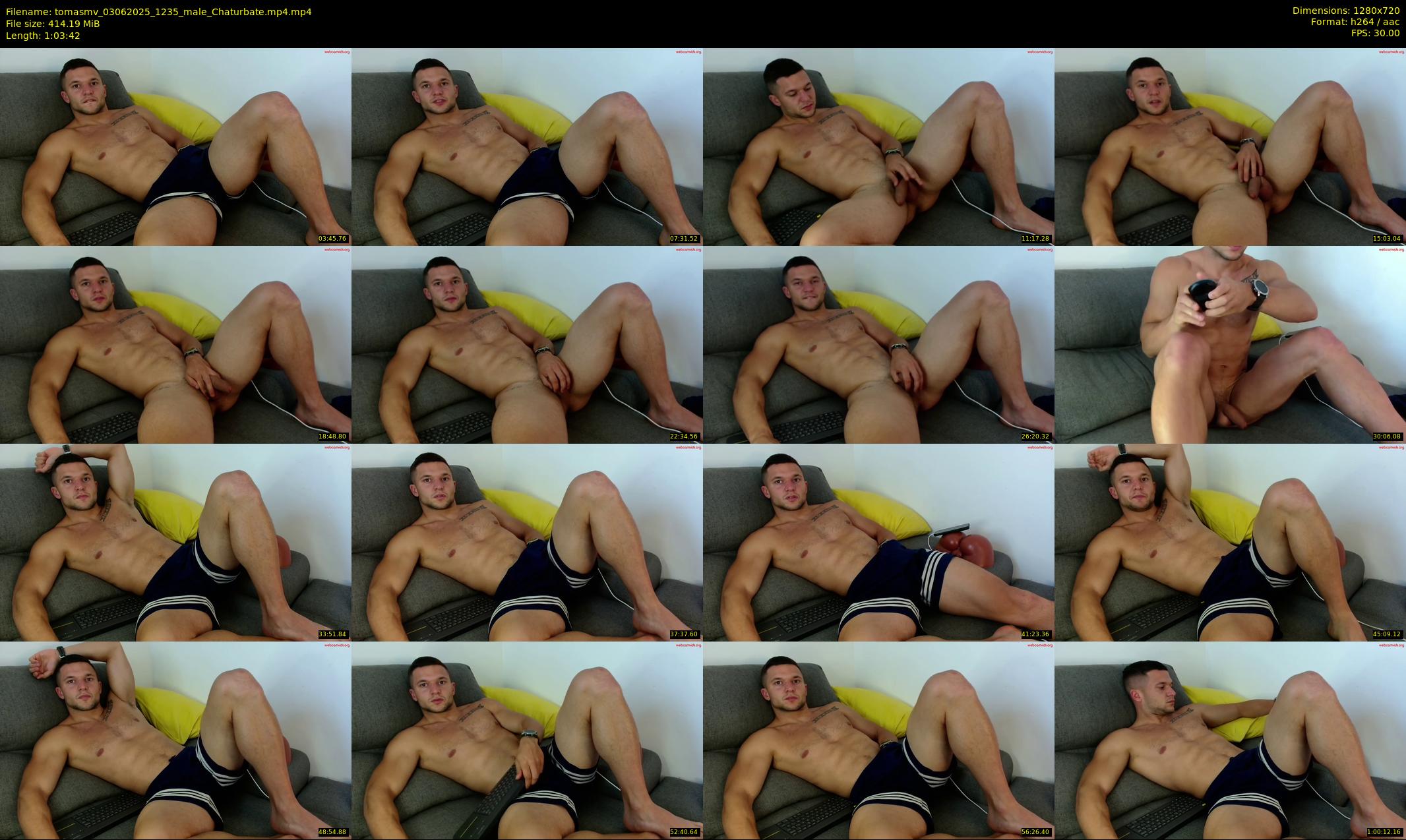 tomasmv — 64 minute Chaturbate male cam show recording, 720p, Jun 3, 2025
