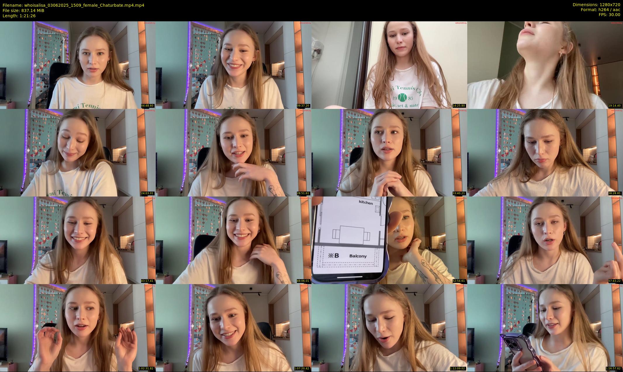 whoisalisa — 82 minute Chaturbate female cam show recording, 720p, Jun 3, 2025
