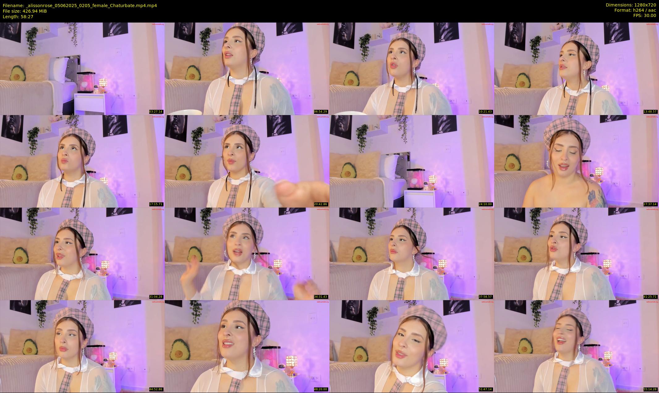 _alissonrose — 59 minute Chaturbate female cam show recording, 720p, Jun 5, 2025