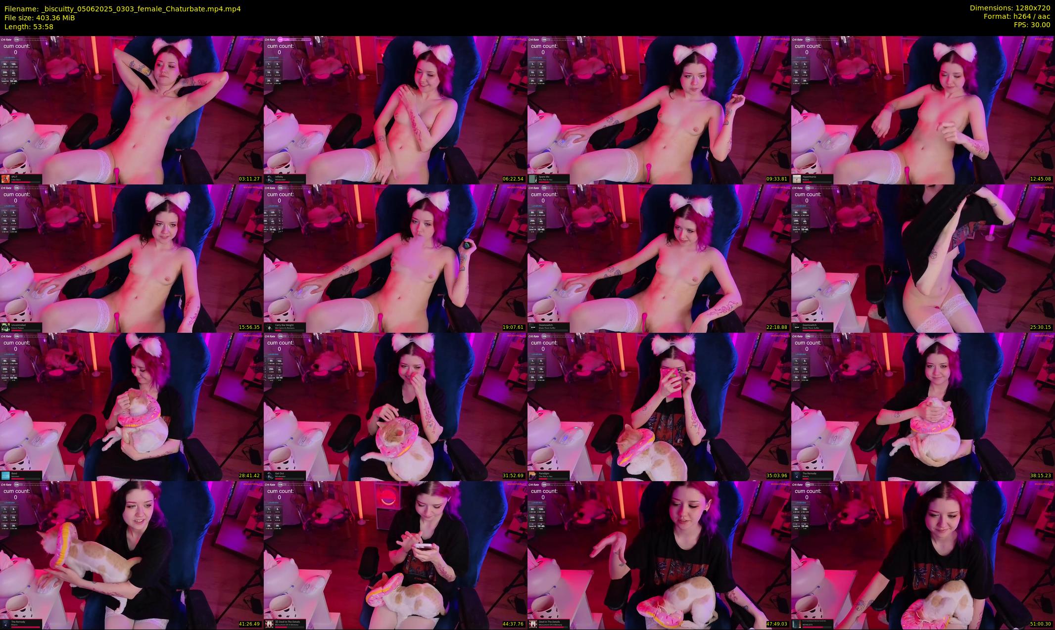 _biscuitty — 54 minute Chaturbate female cam show recording, 720p, Jun 5, 2025