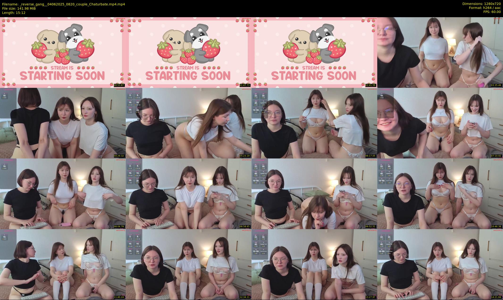 _reverse_gang_ — 16 minute Chaturbate couple cam show recording, 720p, Jun 4, 2025
