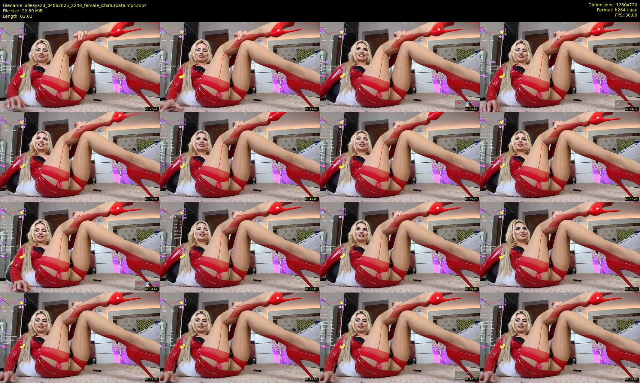 allesya23 — 3 minute Chaturbate female cam show recording, 720p, Jun 4, 2025