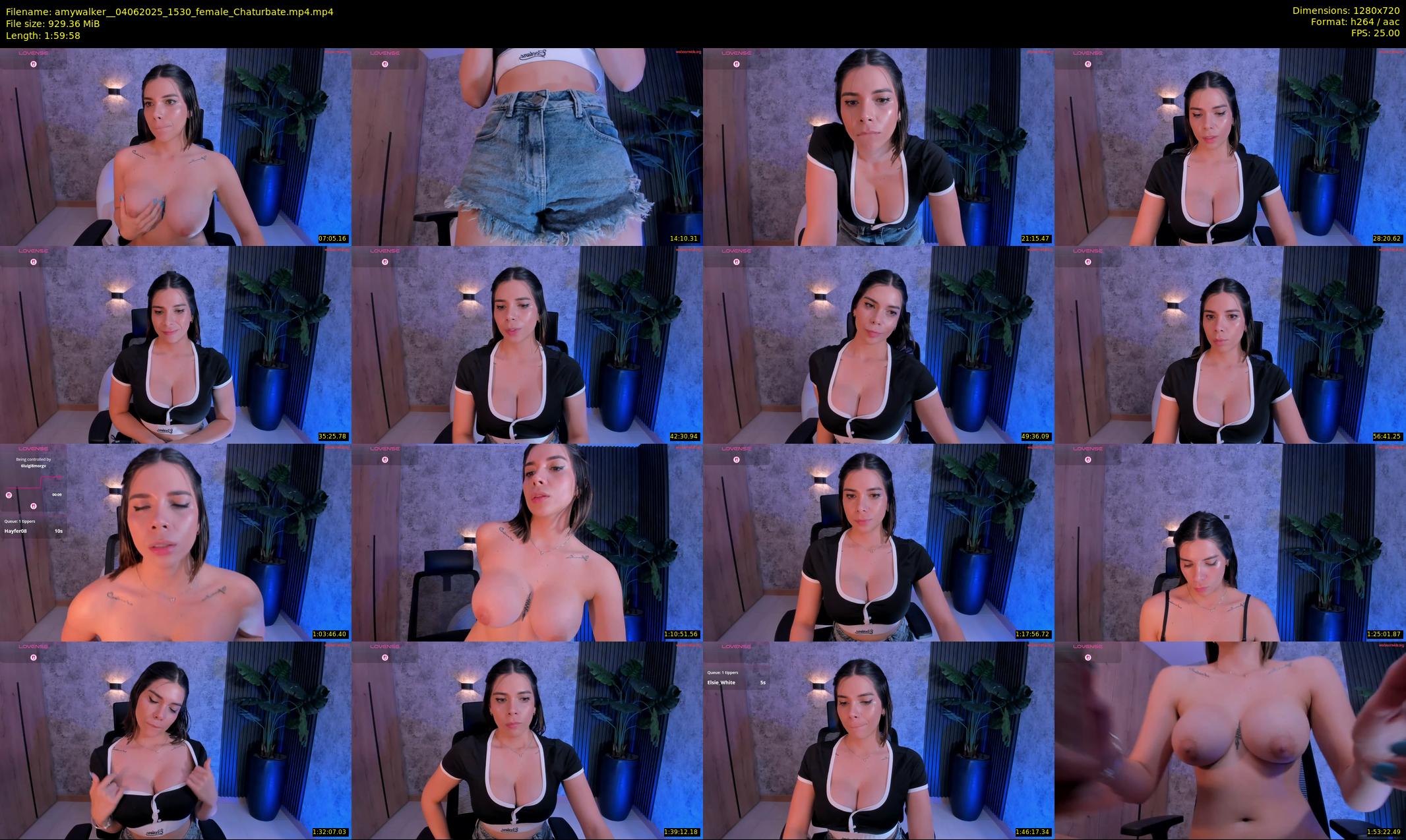 amywalker_ — 120 minute Chaturbate female cam show recording, 720p, Jun 4, 2025