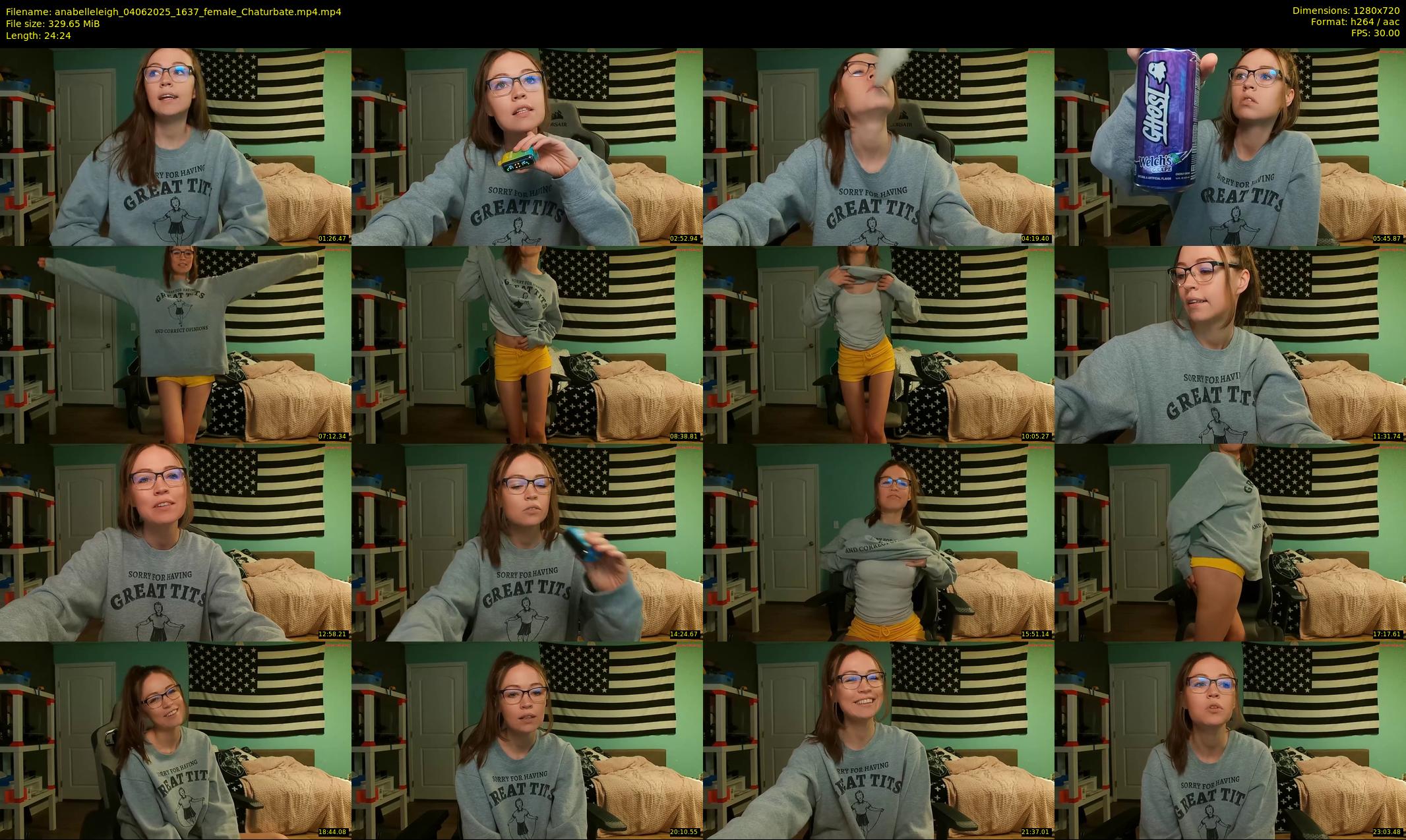 anabelleleigh — 25 minute Chaturbate female cam show recording, 720p, Jun 4, 2025