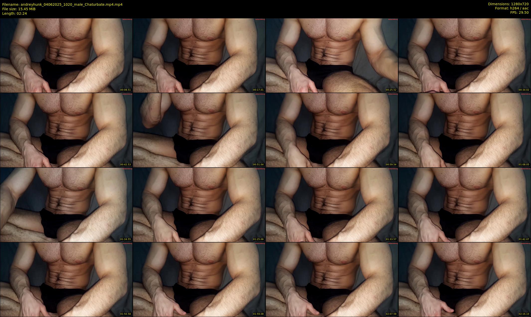 andreyhunk — 3 minute Chaturbate male cam show recording, 720p, Jun 4, 2025