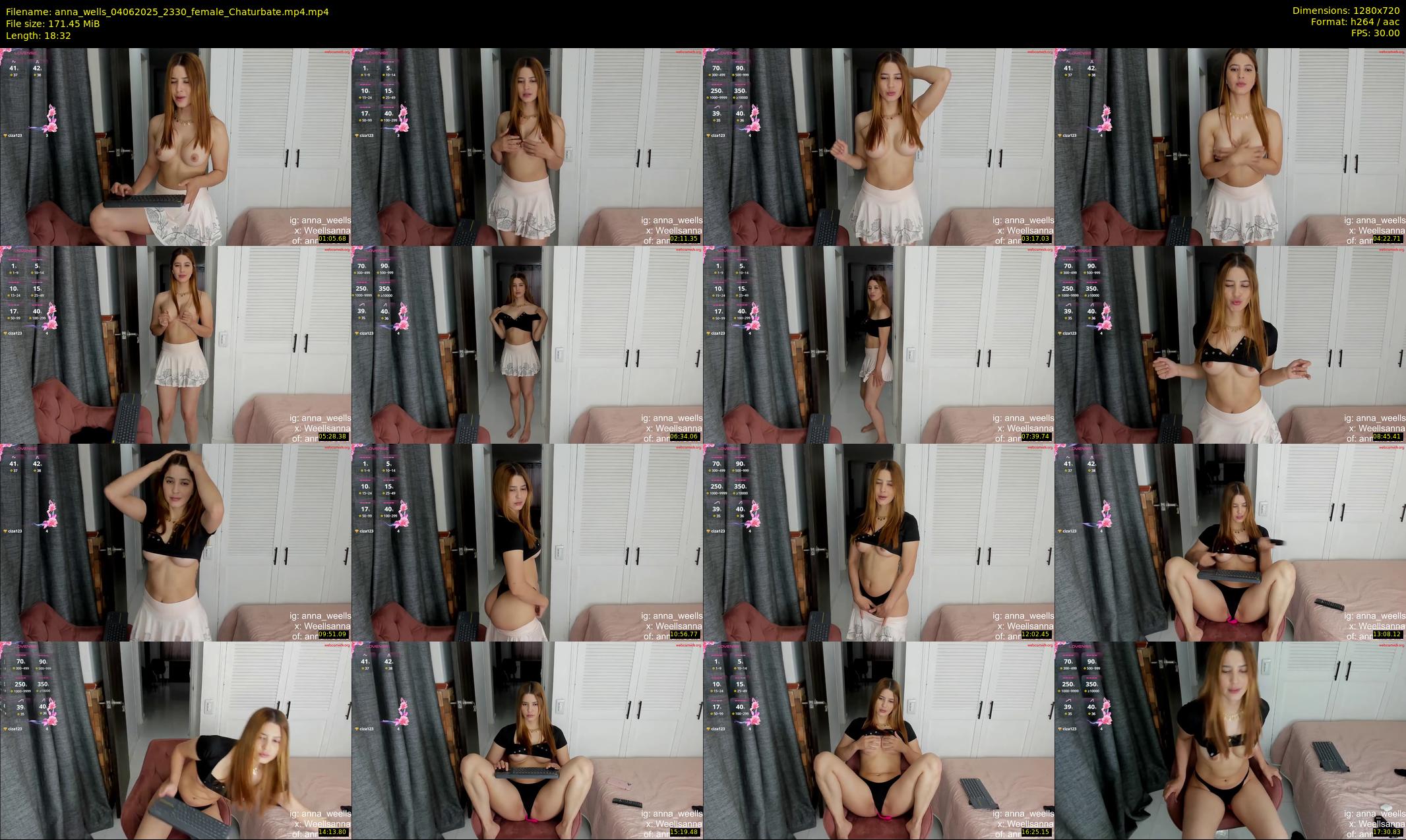 anna_wells — 19 minute Chaturbate female cam show recording, 720p, Jun 4, 2025