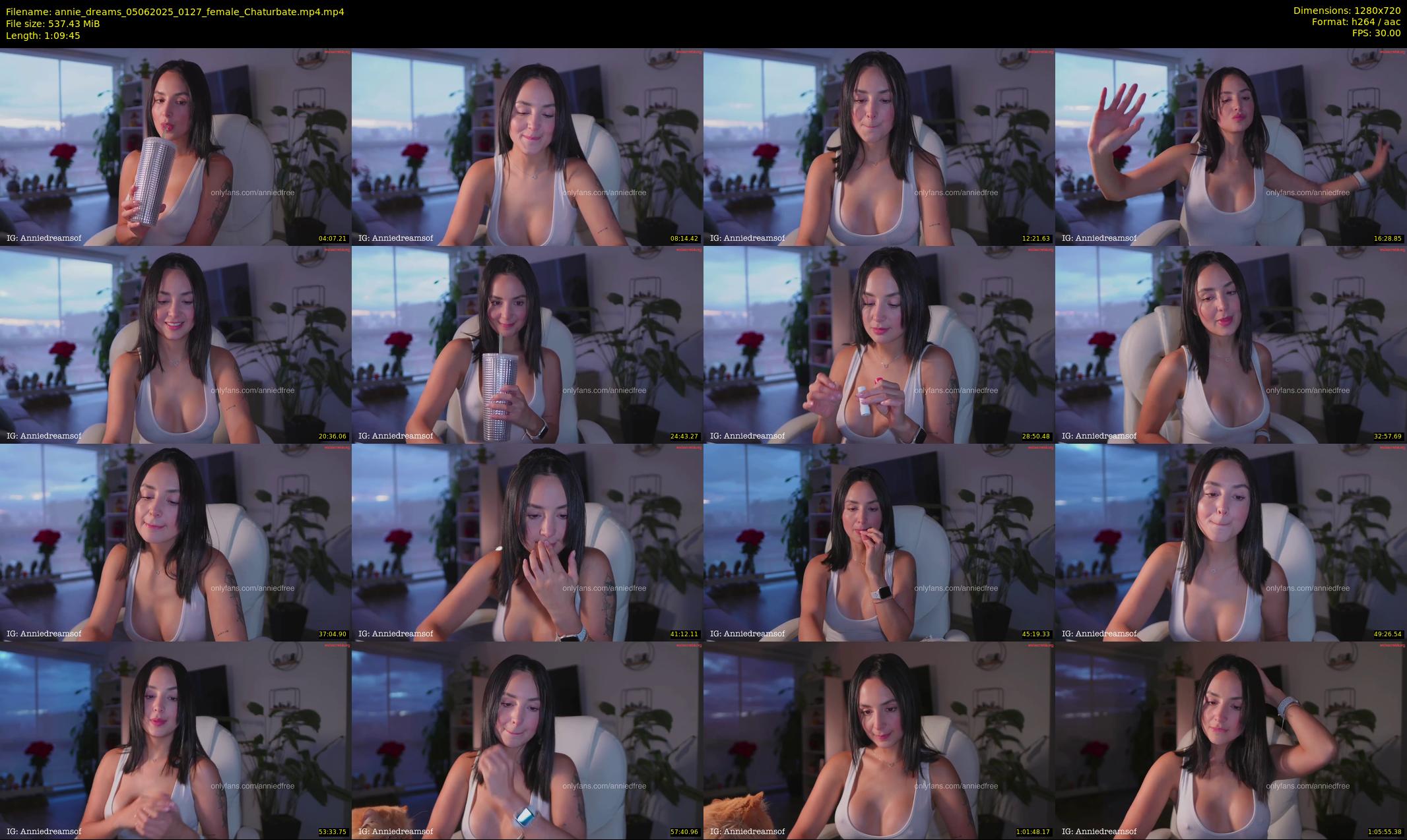 annie_dreams — 70 minute Chaturbate female cam show recording, 720p, Jun 5, 2025