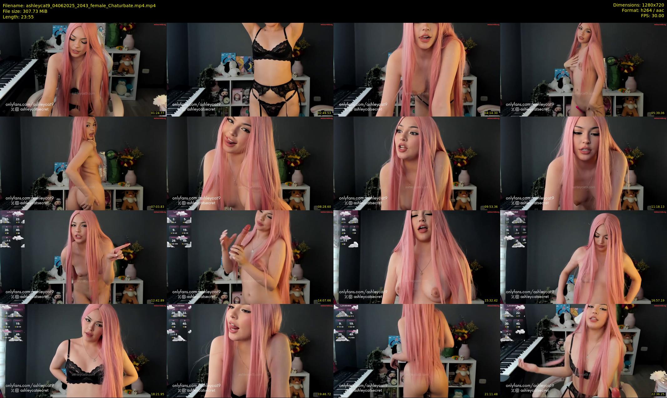 ashleycat9 — 24 minute Chaturbate female cam show recording, 720p, Jun 4, 2025