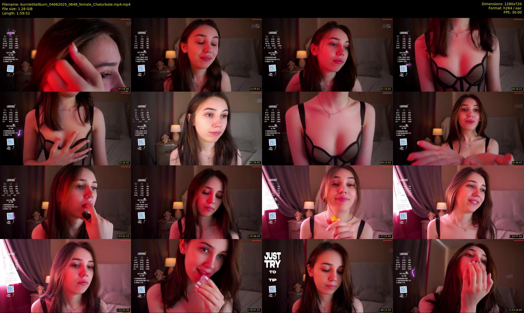 burnletitallburn — 120 minute Chaturbate female cam show recording, 720p, Jun 4, 2025
