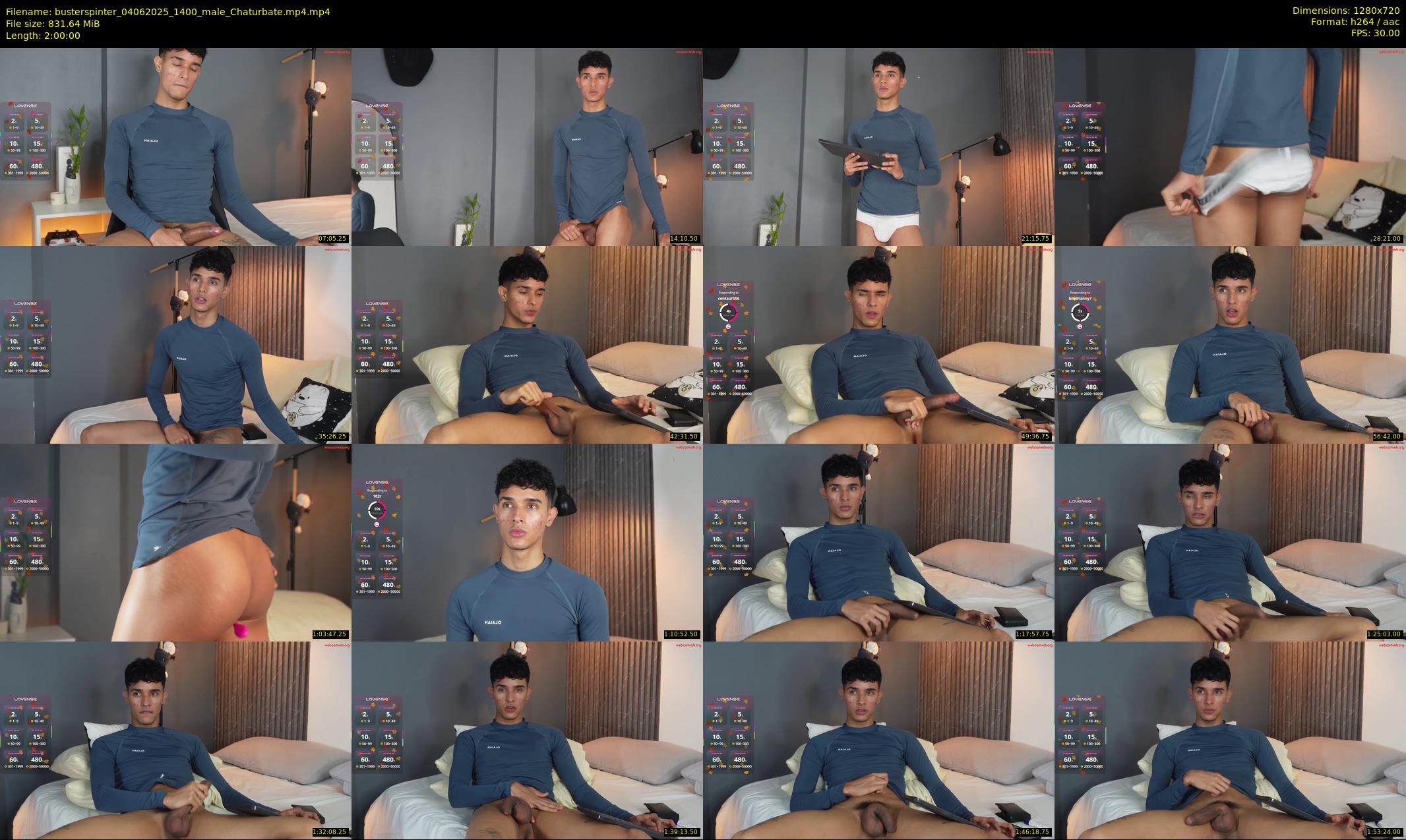 busterspinter — 120 minute Chaturbate male cam show recording, 720p, Jun 4, 2025