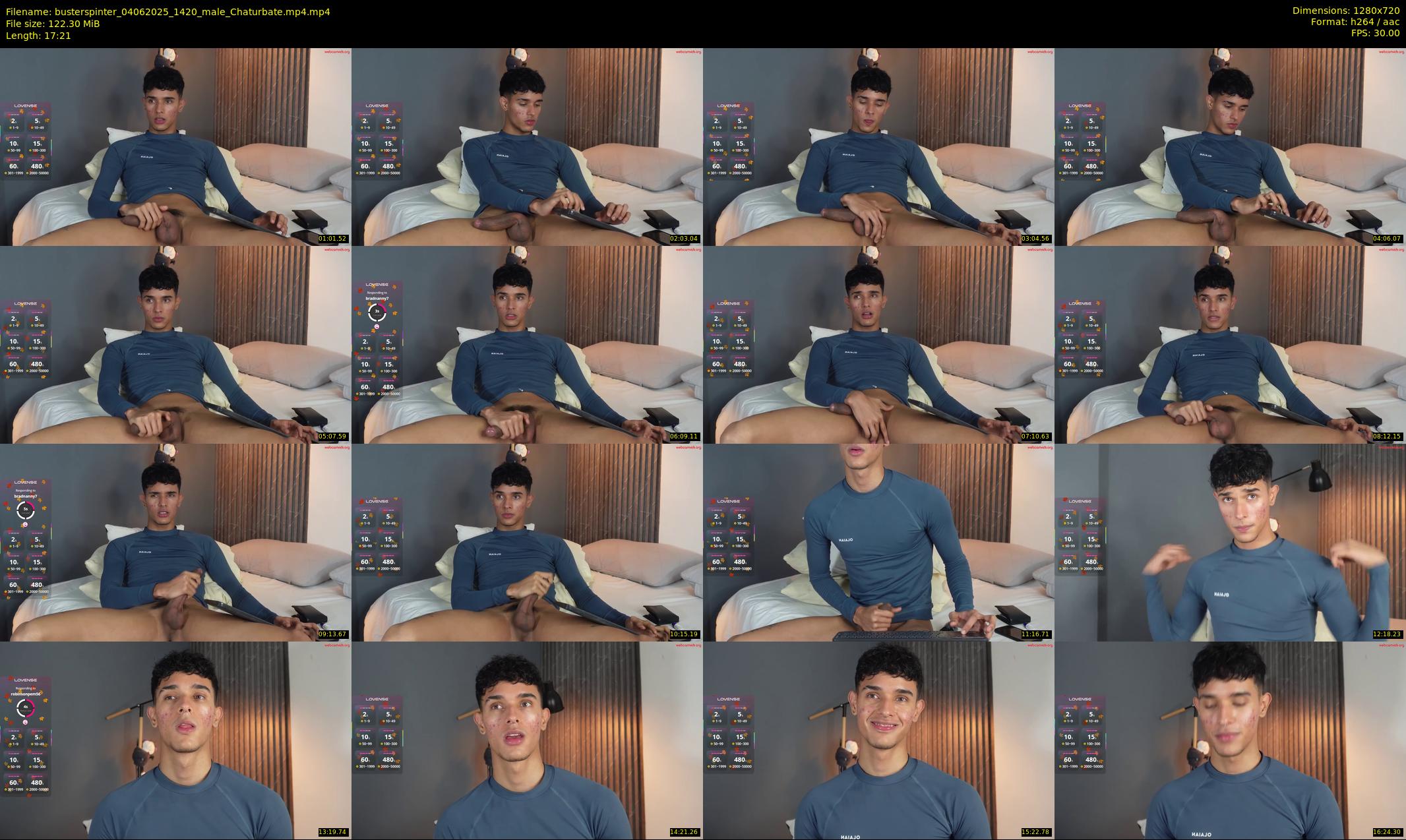 busterspinter — 18 minute Chaturbate male cam show recording, 720p, Jun 4, 2025