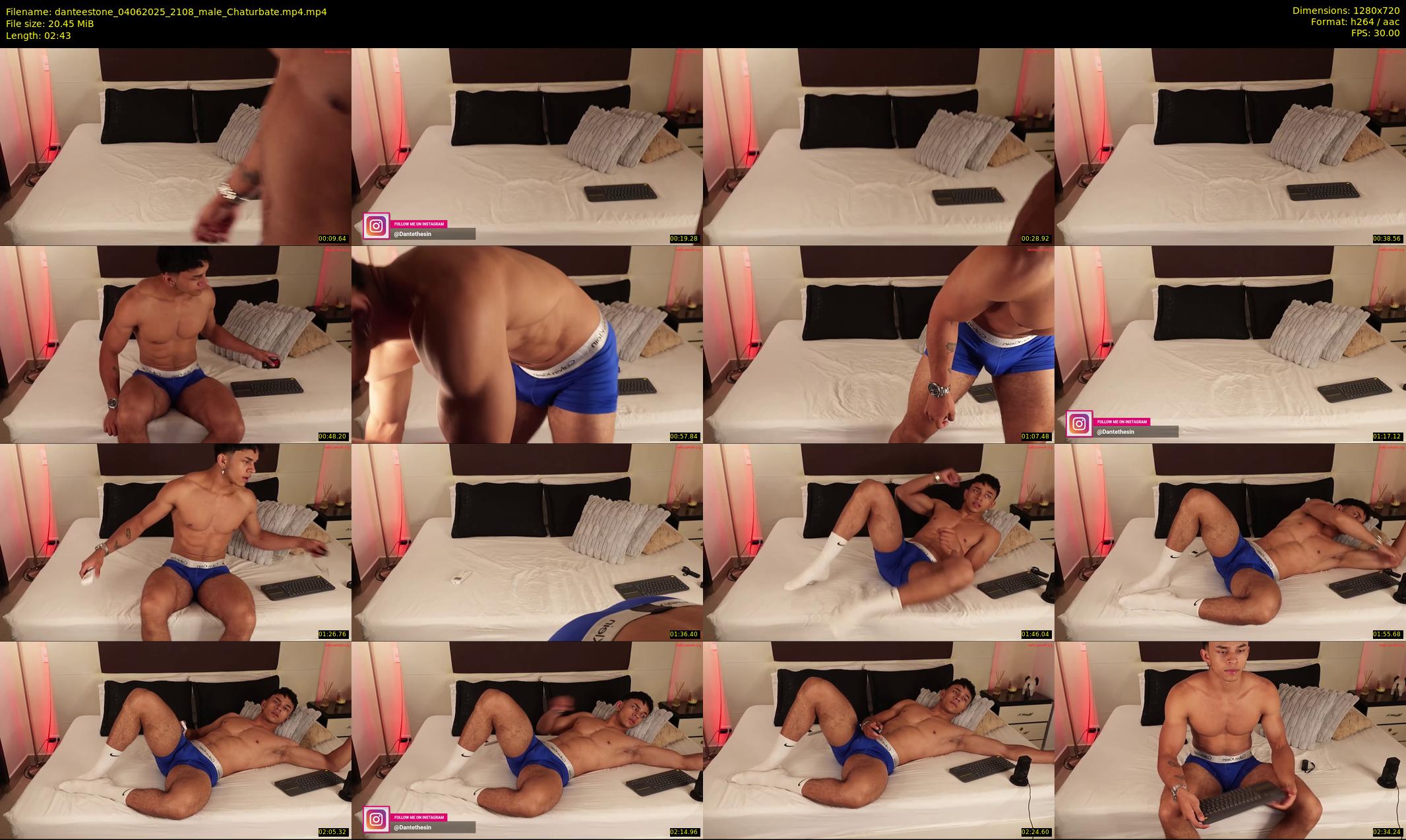 danteestone — 3 minute Chaturbate male cam show recording, 720p, Jun 4, 2025