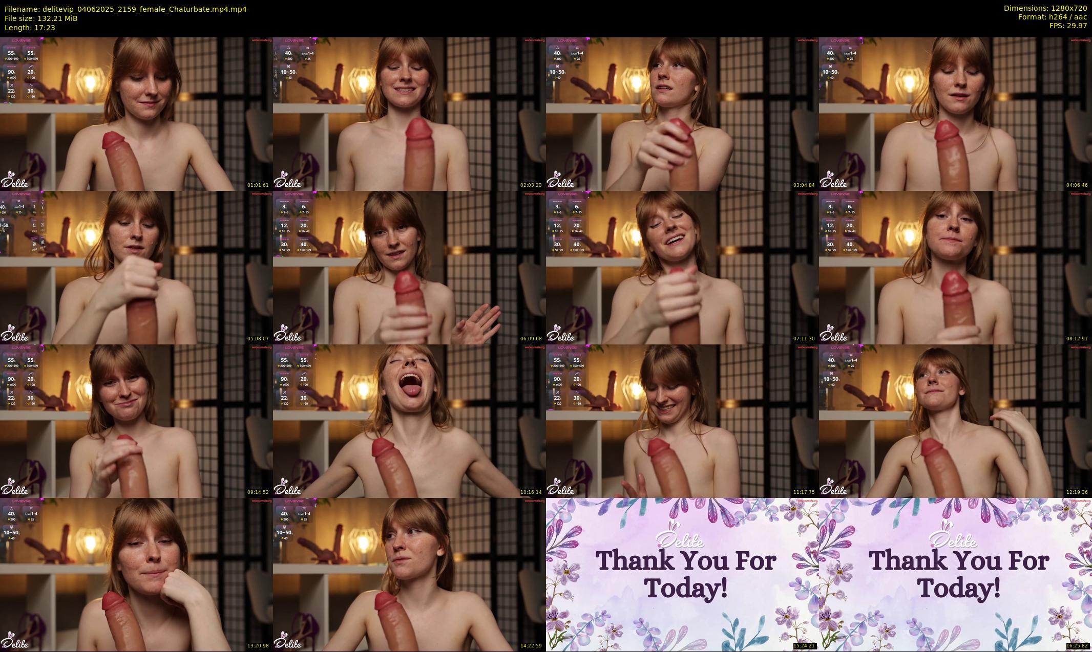 delitevip — 18 minute Chaturbate female cam show recording, 720p, Jun 4, 2025