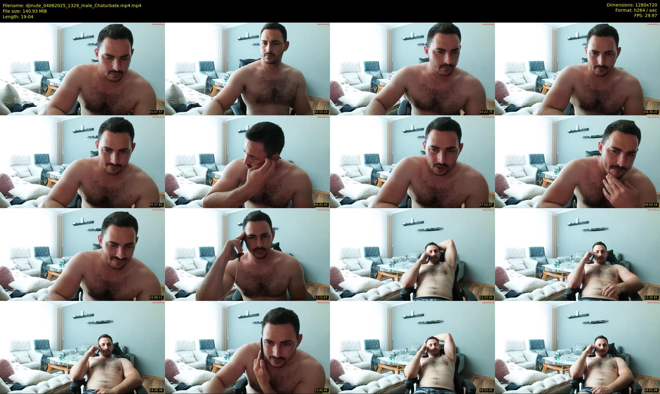 djmute — 20 minute Chaturbate male cam show recording, 720p, Jun 4, 2025