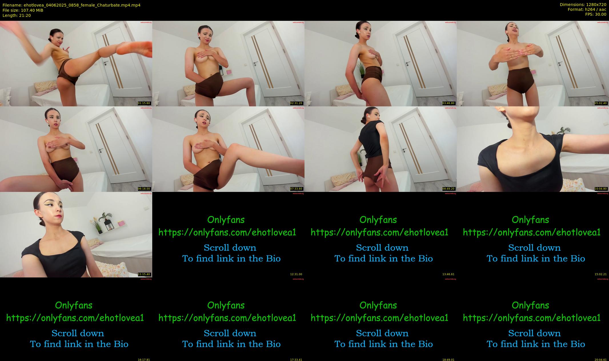 ehotlovea — 22 minute Chaturbate female cam show recording, 720p, Jun 4, 2025