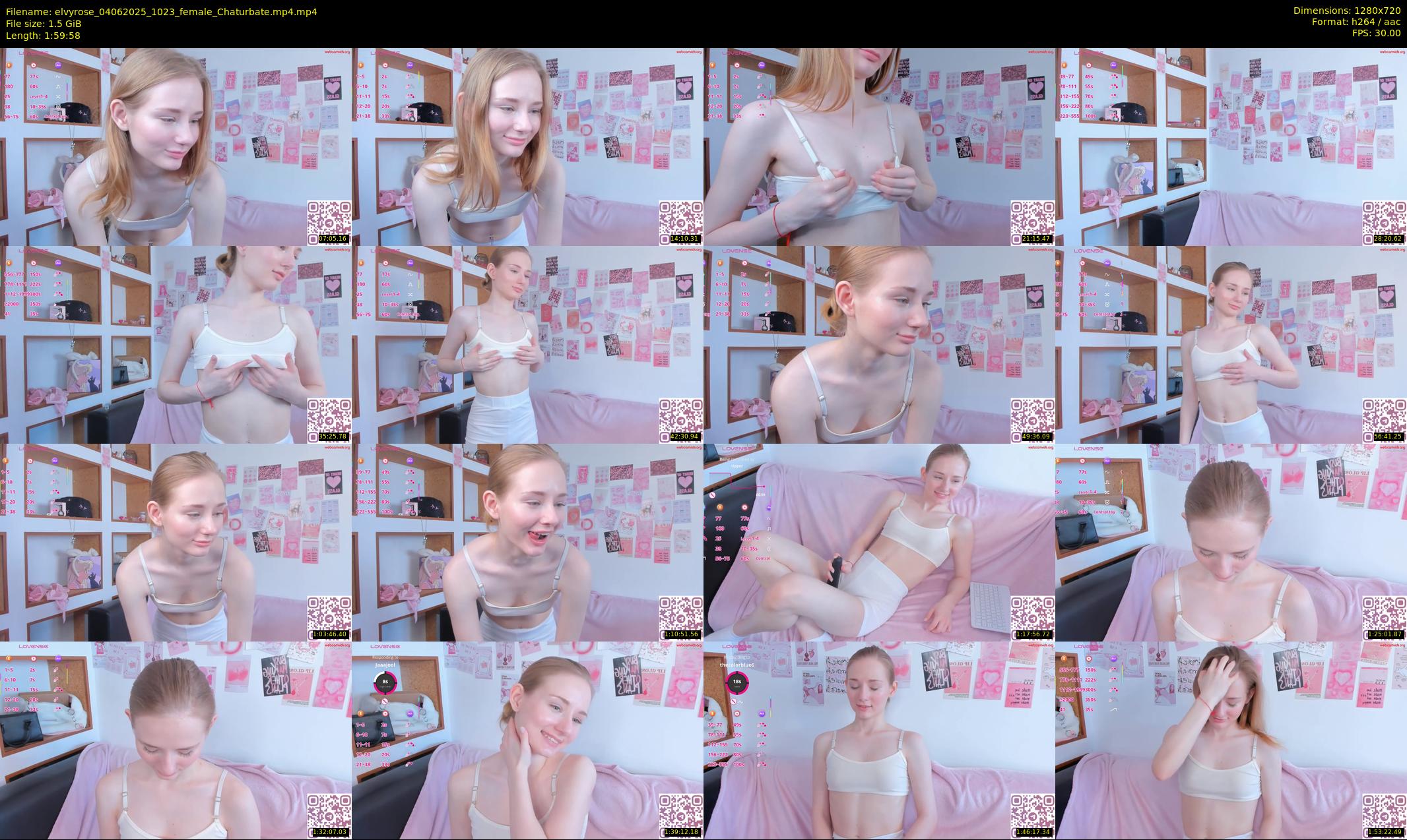 elvyrose — 120 minute Chaturbate female cam show recording, 720p, Jun 4, 2025