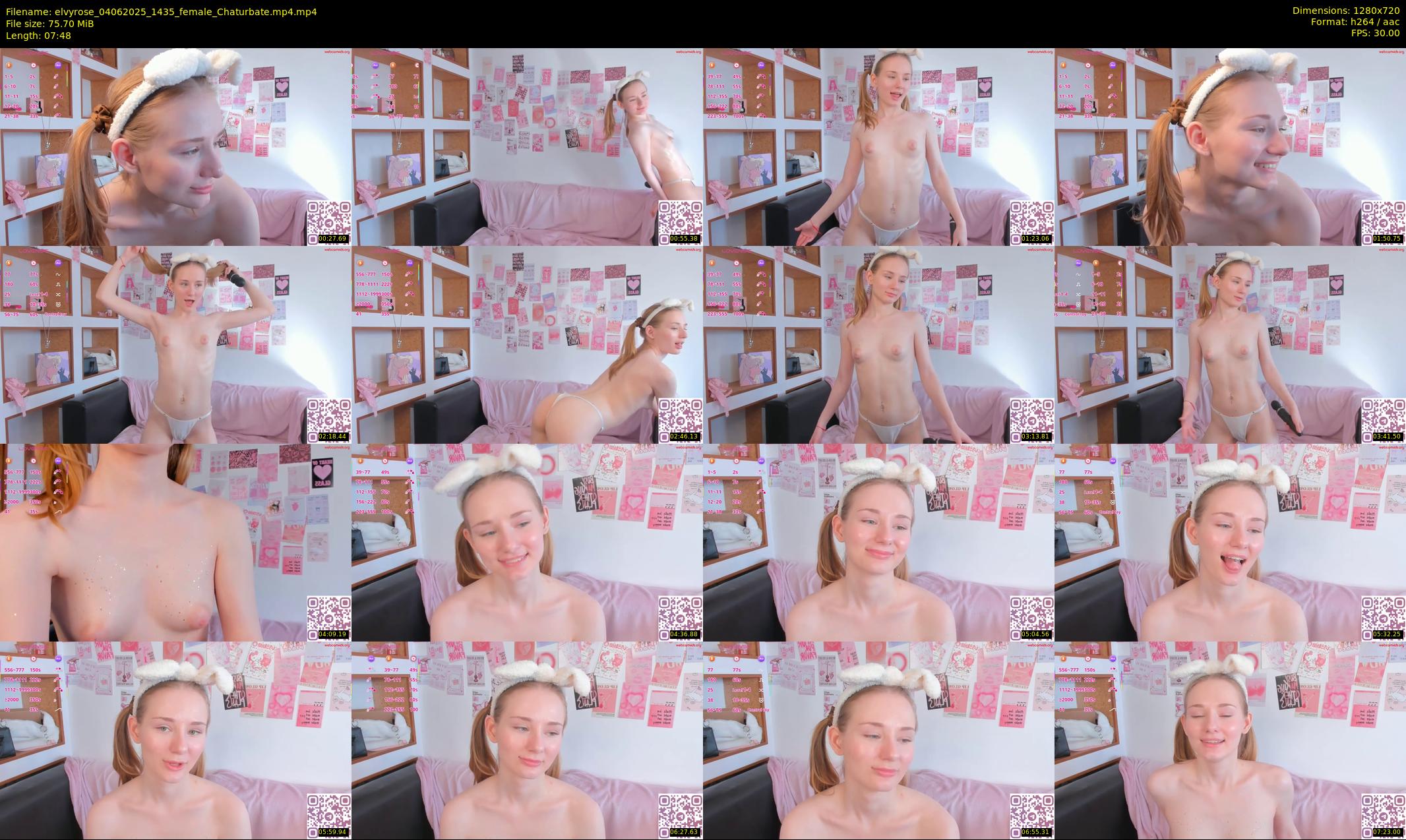 elvyrose — 8 minute Chaturbate female cam show recording, 720p, Jun 4, 2025
