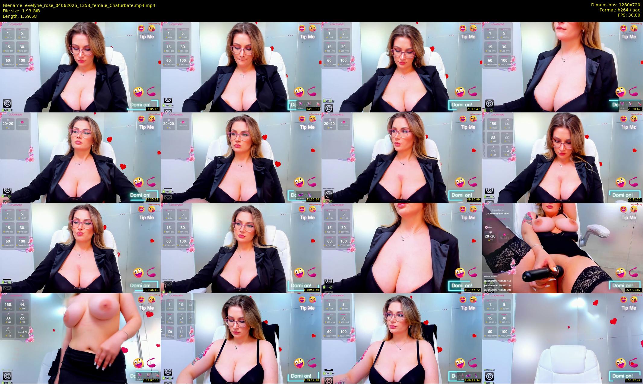 evelyne_rose — 120 minute Chaturbate female cam show recording, 720p, Jun 4, 2025