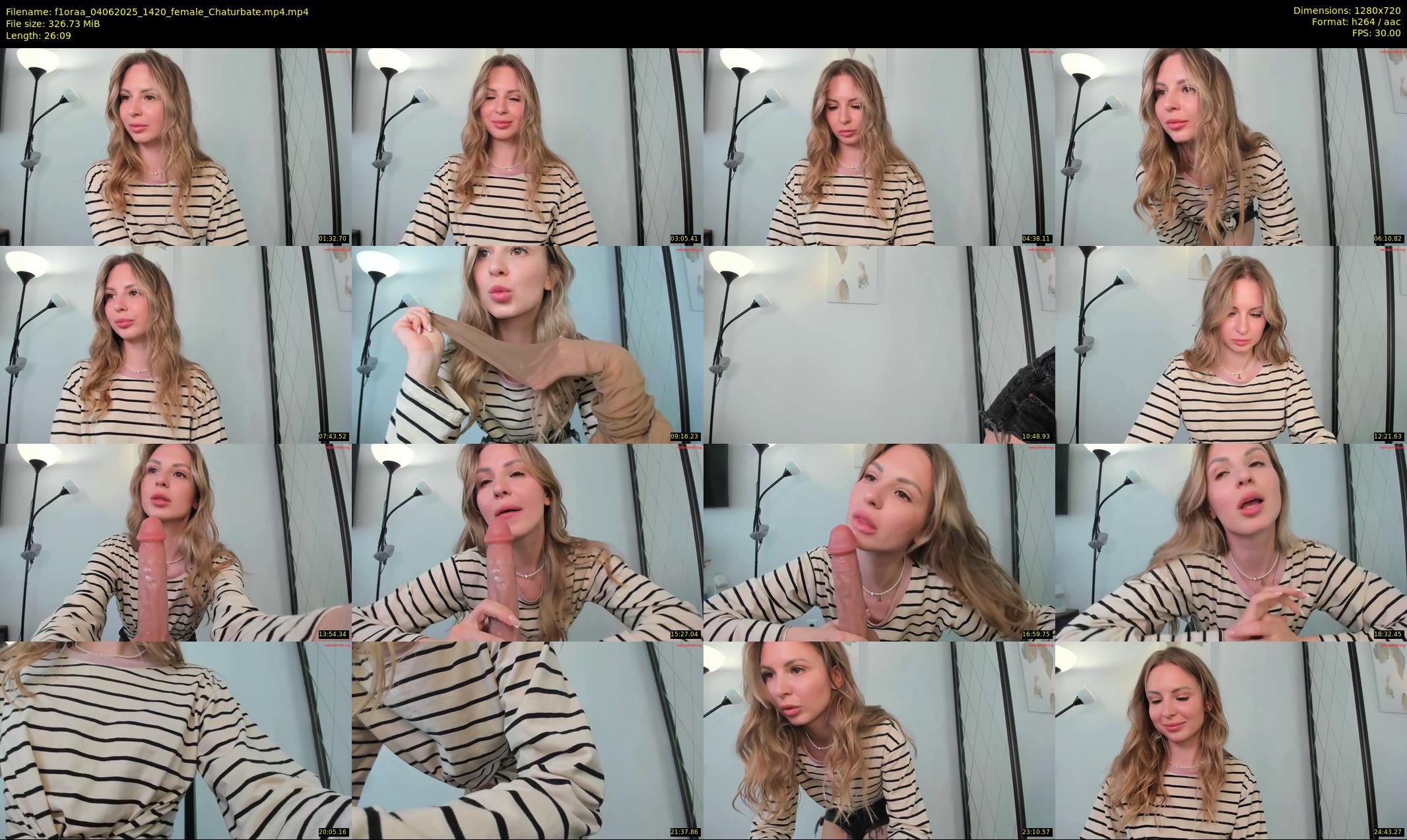 f1oraa — 27 minute Chaturbate female cam show recording, 720p, Jun 4, 2025
