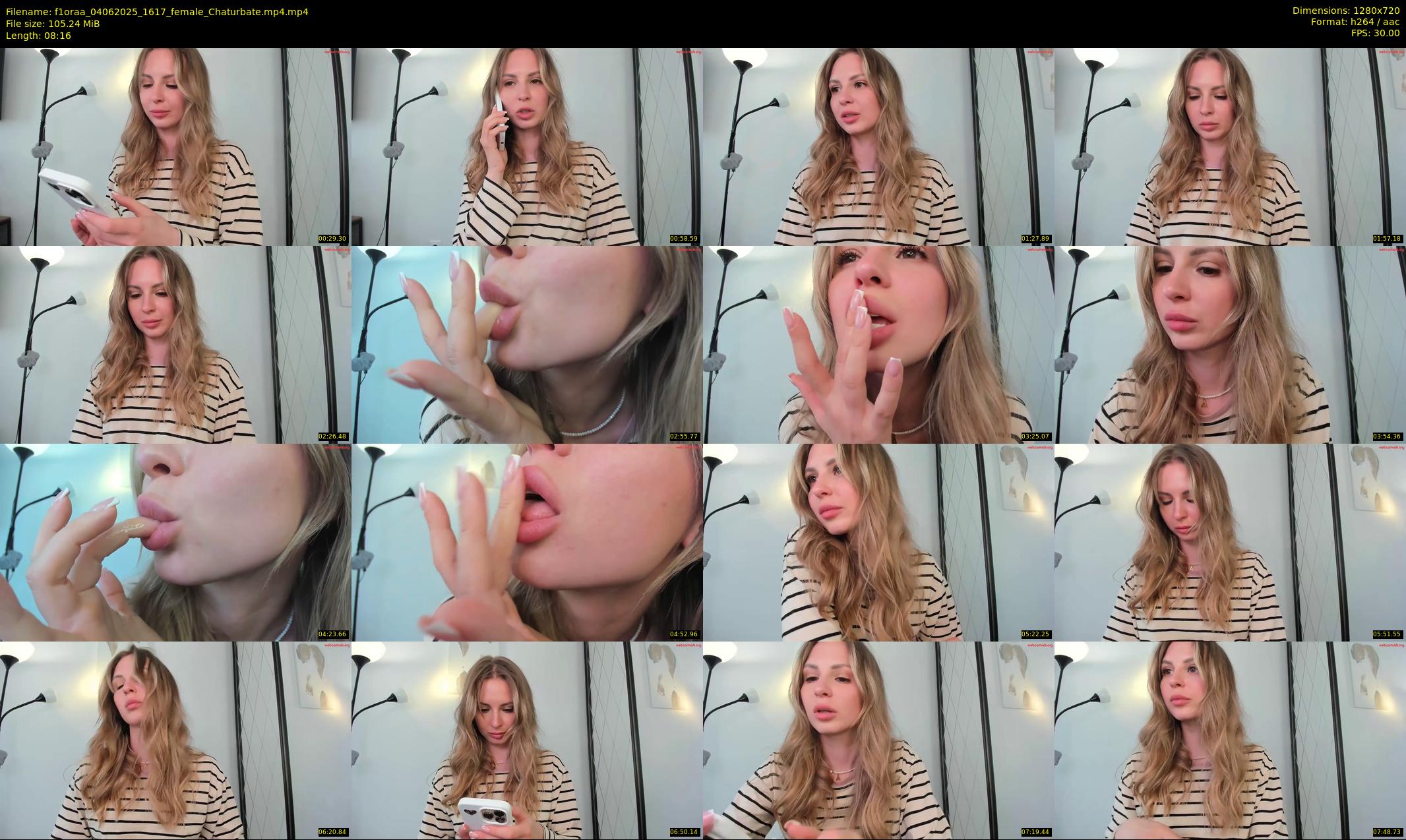 f1oraa — 9 minute Chaturbate female cam show recording, 720p, Jun 4, 2025