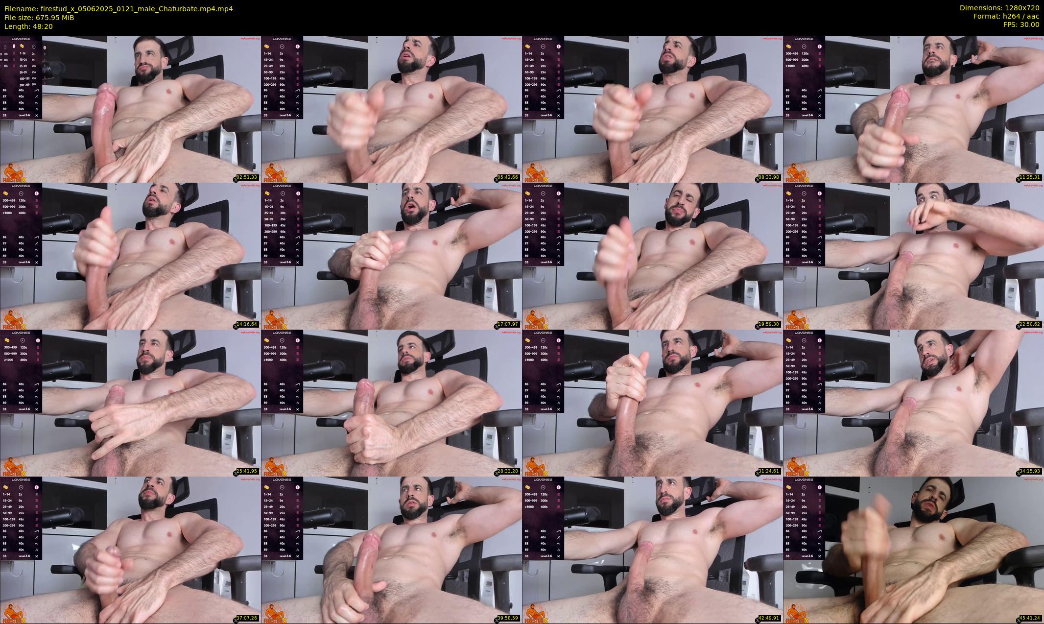 firestud_x — 49 minute Chaturbate male cam show recording, 720p, Jun 5, 2025