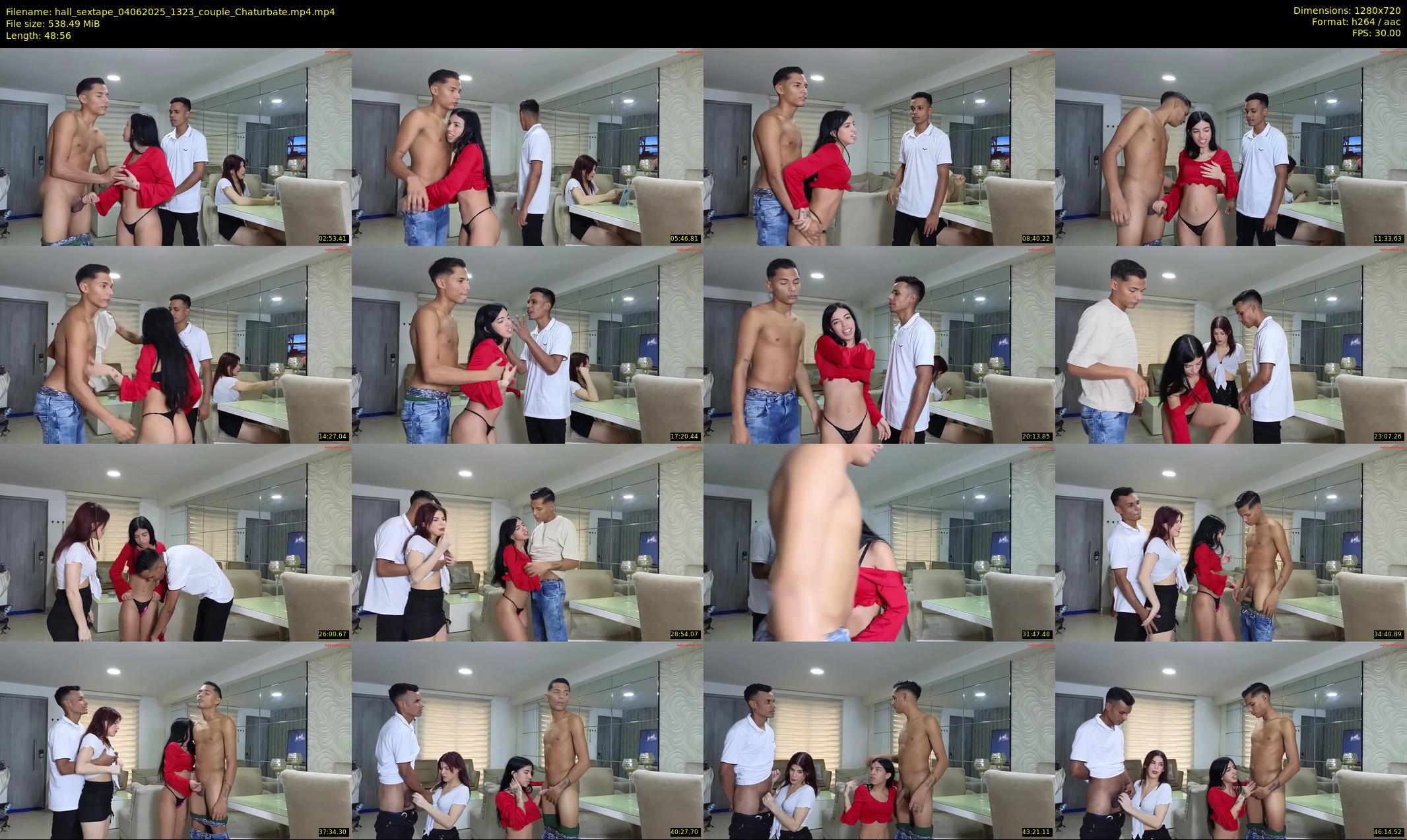 hall_sextape — 49 minute Chaturbate couple cam show recording, 720p, Jun 4, 2025