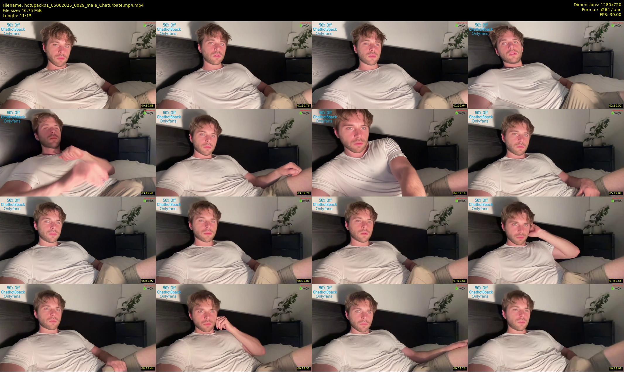 hot8pack01 — 12 minute Chaturbate male cam show recording, 720p, Jun 5, 2025