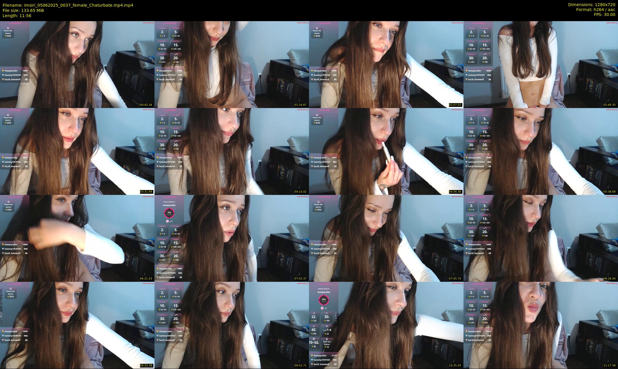 imsiri — 12 minute Chaturbate female cam show recording, 720p, Jun 5, 2025
