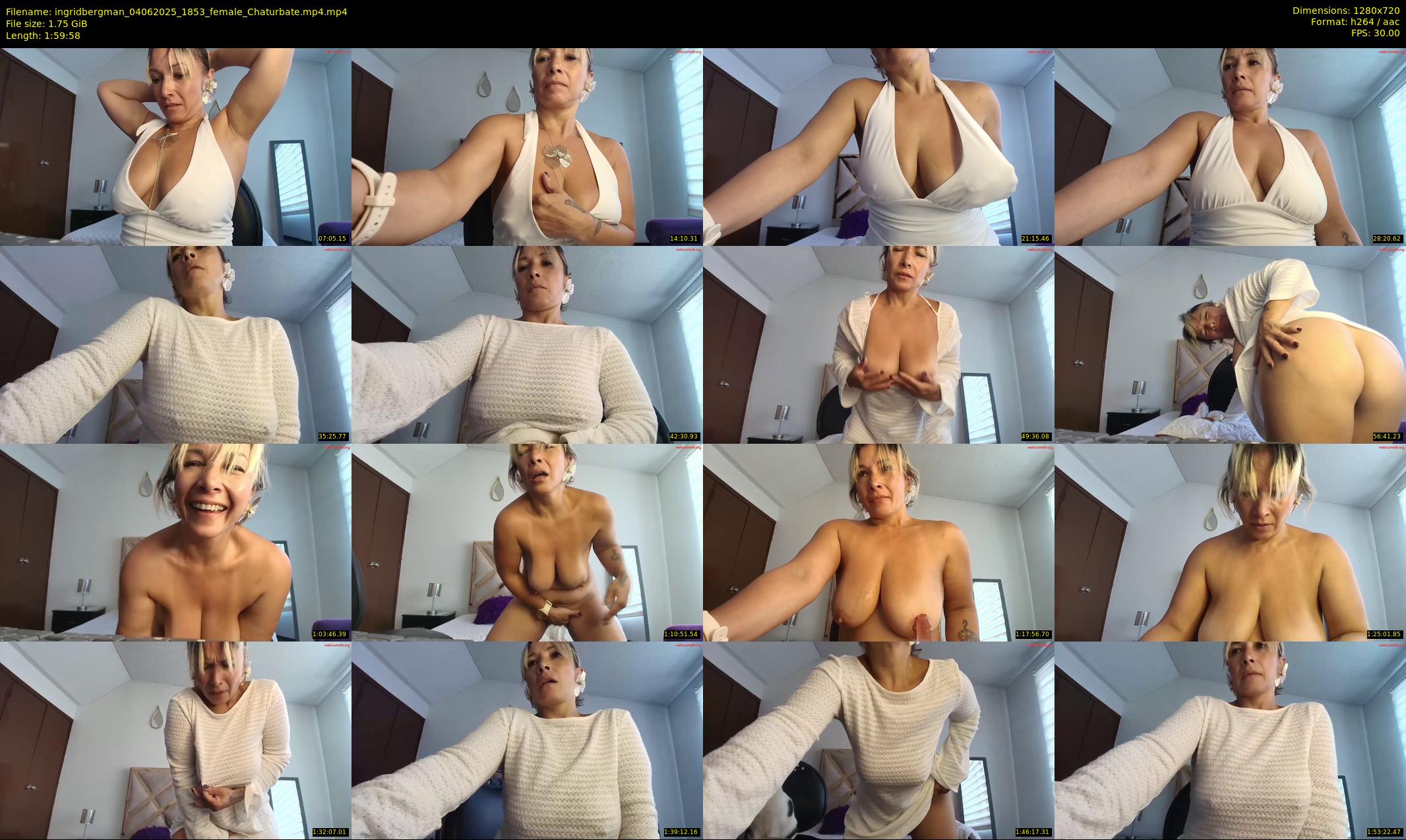 ingridbergman — 120 minute Chaturbate female cam show recording, 720p, Jun 4, 2025