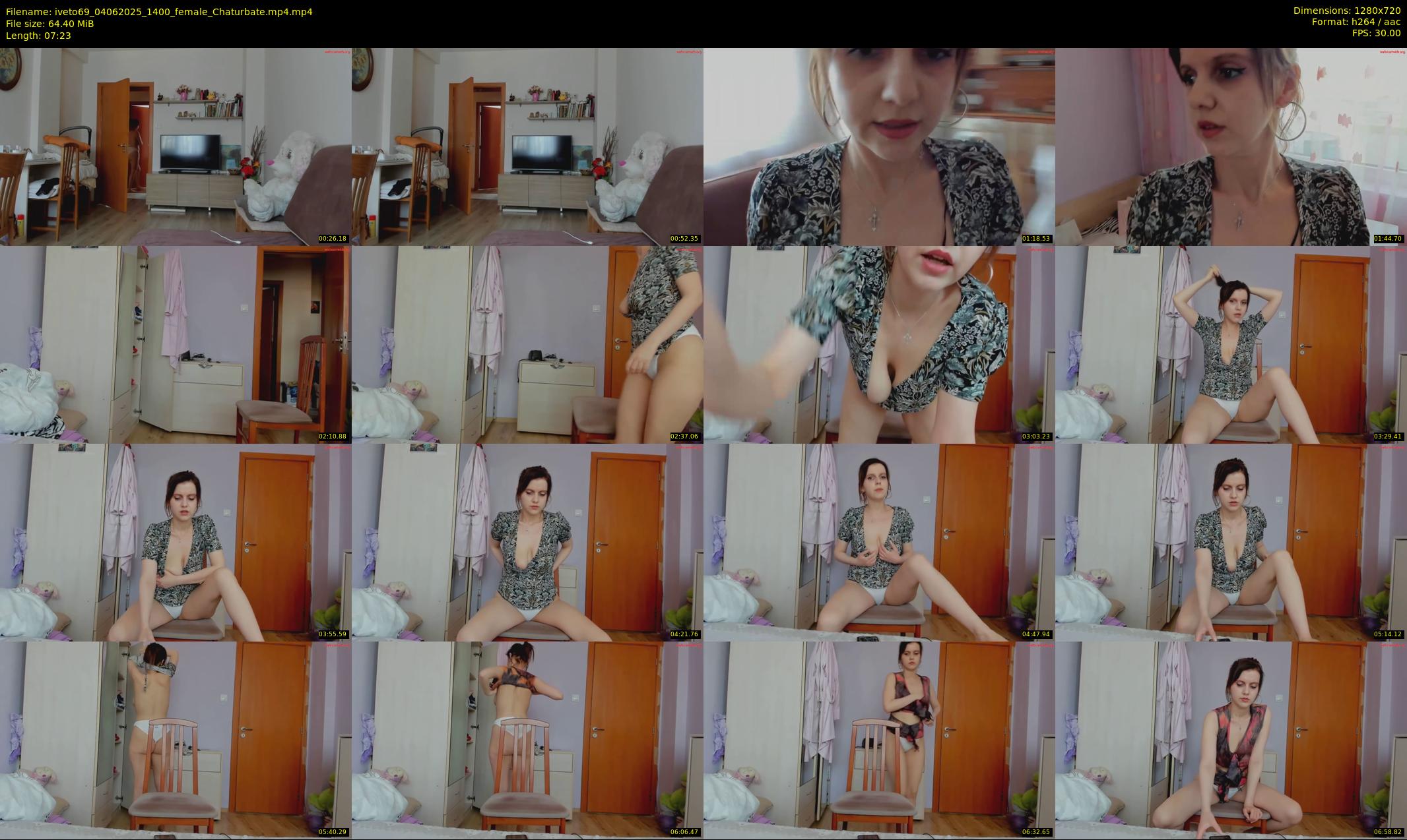iveto69 — 8 minute Chaturbate female cam show recording, 720p, Jun 4, 2025
