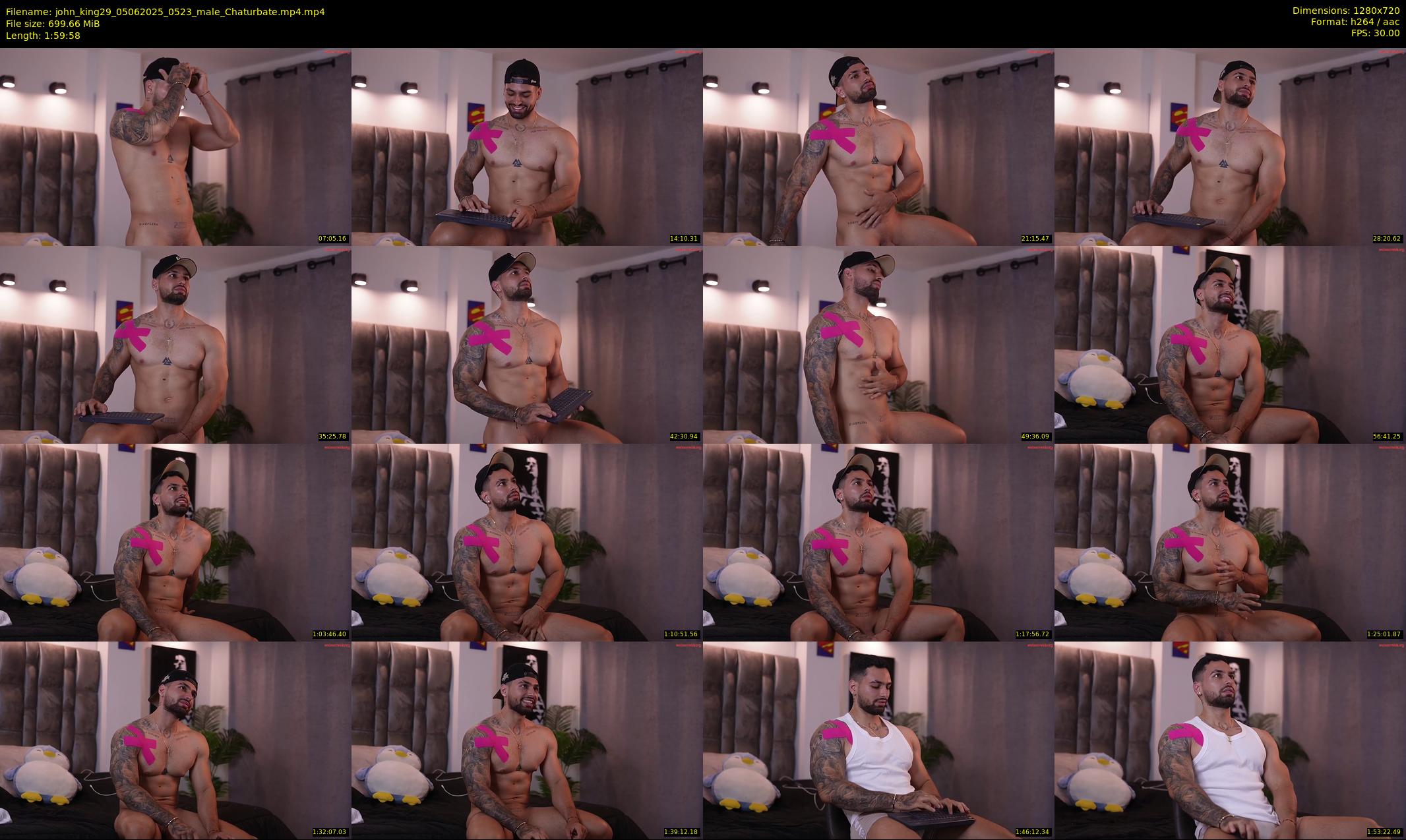 john_king29 — 120 minute Chaturbate male cam show recording, 720p, Jun 5, 2025