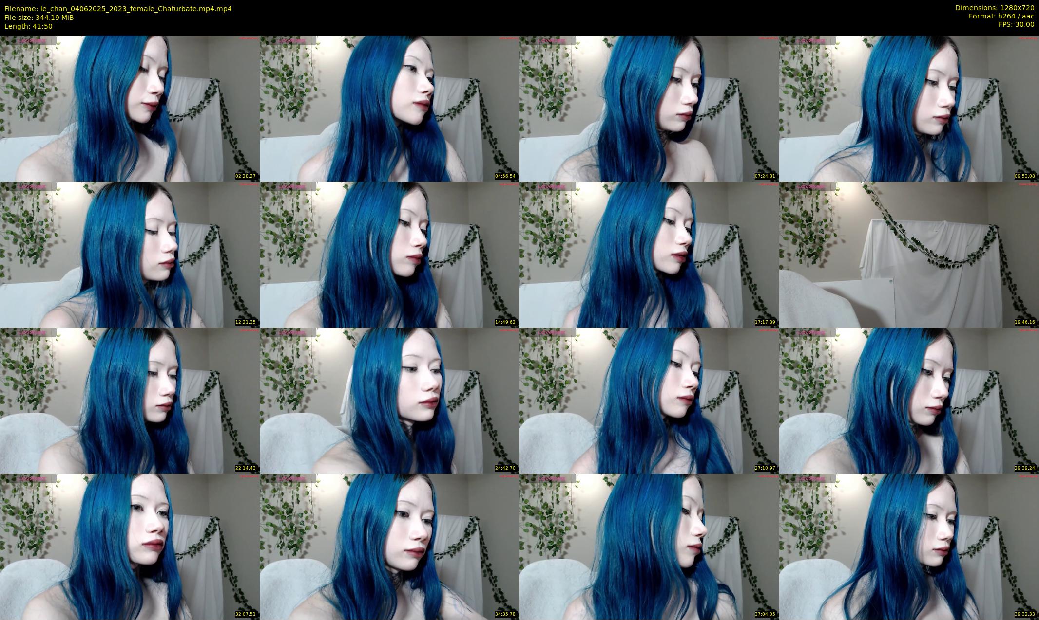 le_chan — 42 minute Chaturbate female cam show recording, 720p, Jun 4, 2025