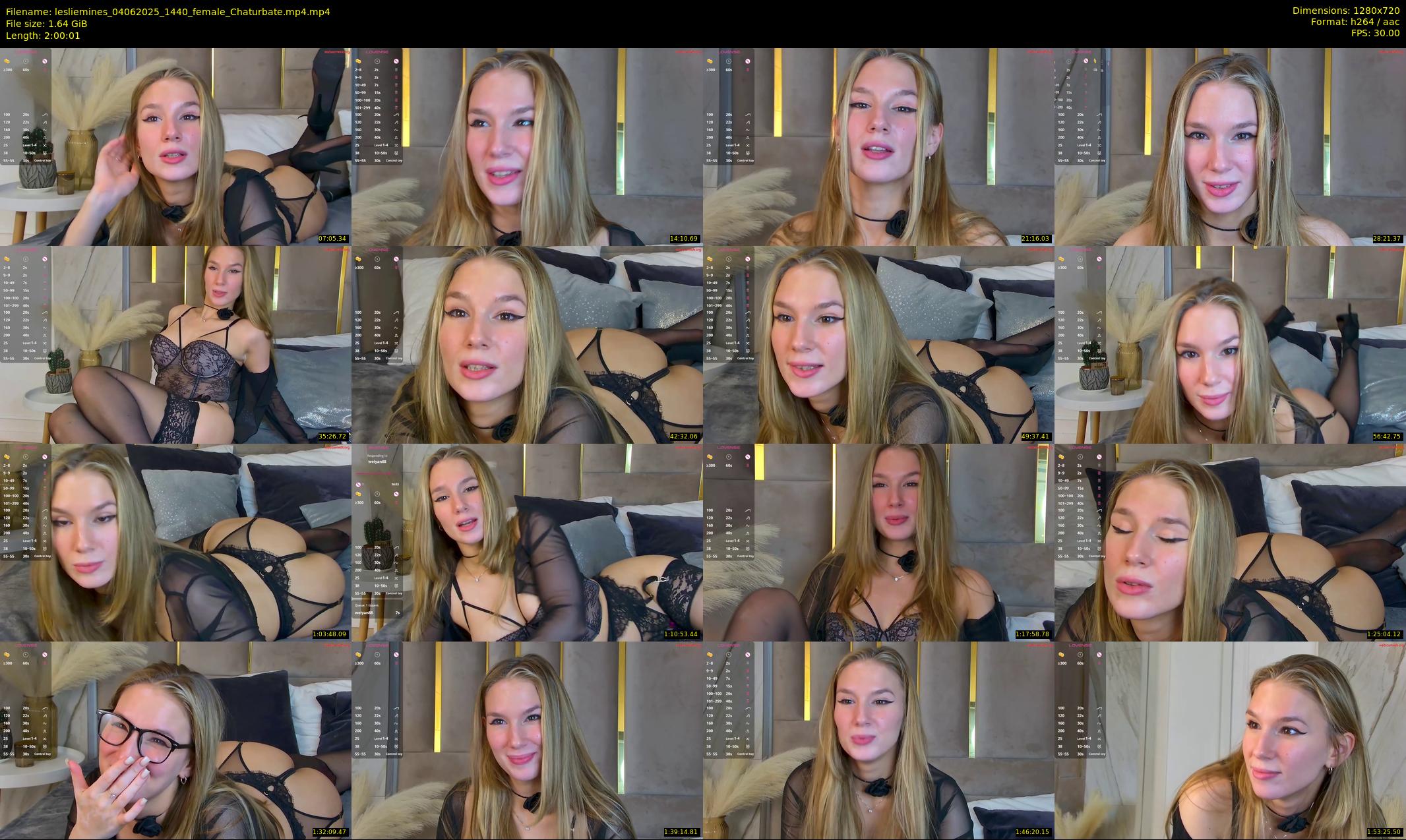 lesliemines — 121 minute Chaturbate female cam show recording, 720p, Jun 4, 2025