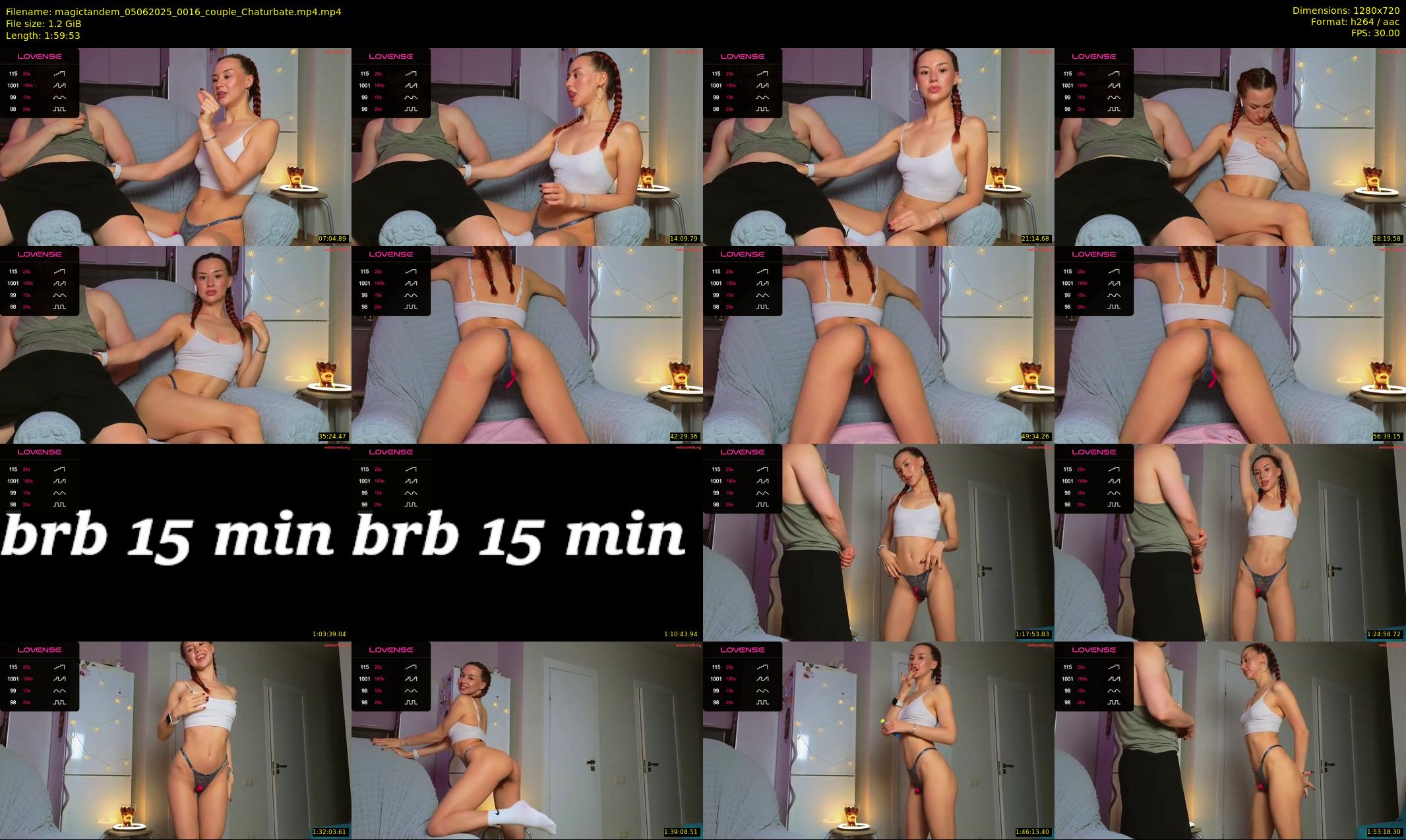 magictandem — 120 minute Chaturbate couple cam show recording, 720p, Jun 5, 2025