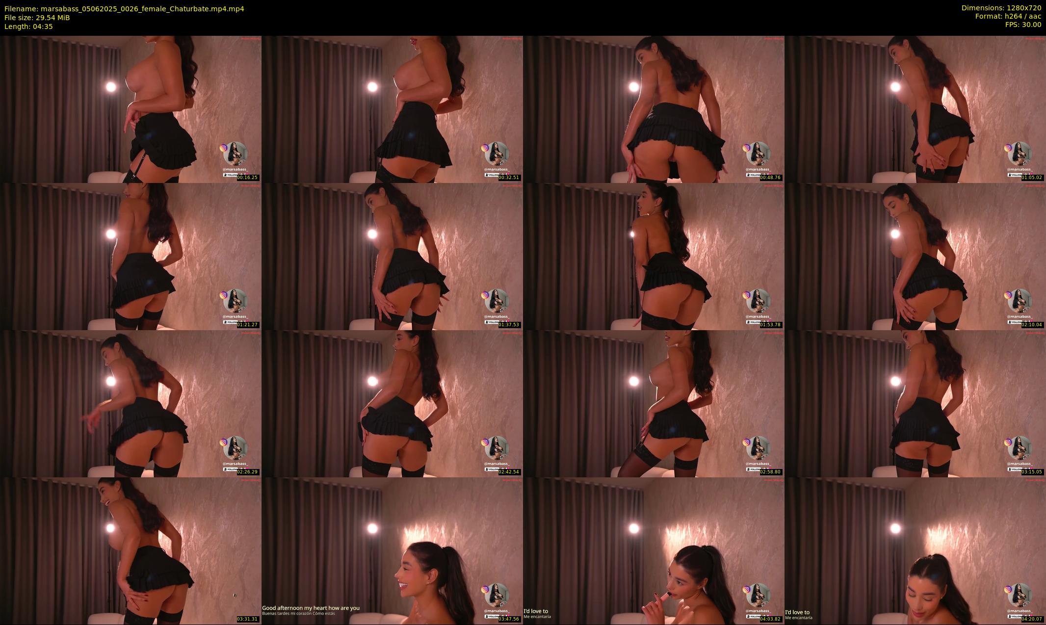 marsabass — 5 minute Chaturbate female cam show recording, 720p, Jun 5, 2025