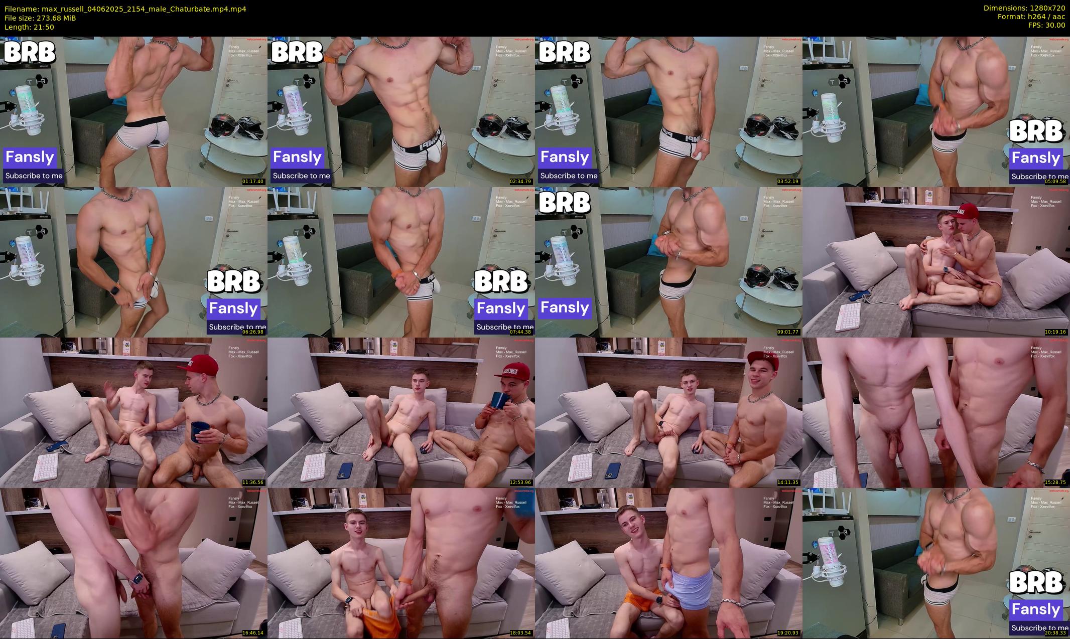 max_russell — 22 minute Chaturbate male cam show recording, 720p, Jun 4, 2025