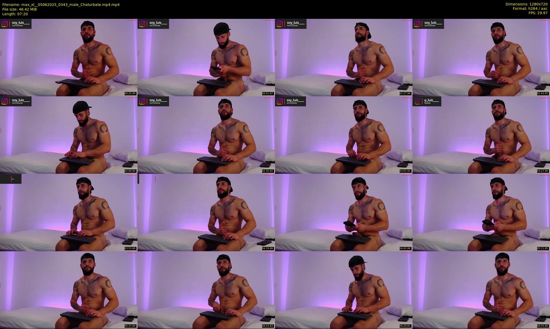 max_xl_ — 8 minute Chaturbate male cam show recording, 720p, Jun 5, 2025