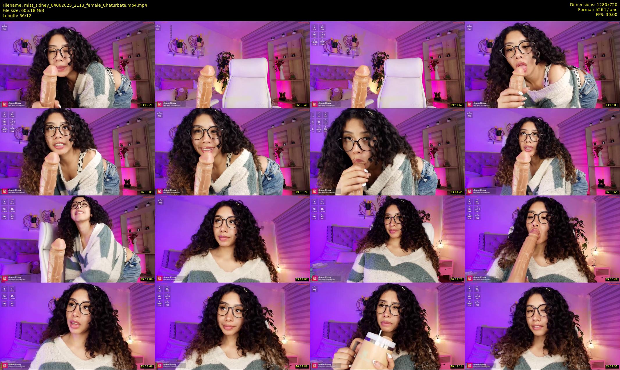 miss_sidney — 57 minute Chaturbate female cam show recording, 720p, Jun 4, 2025