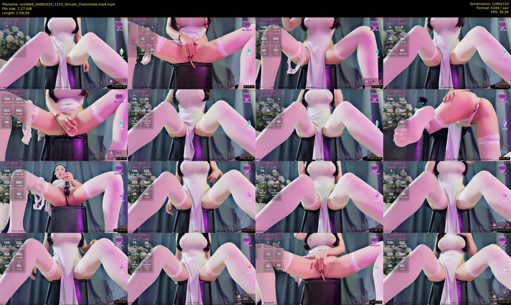 moli666 — 120 minute Chaturbate female cam show recording, 720p, Jun 4, 2025