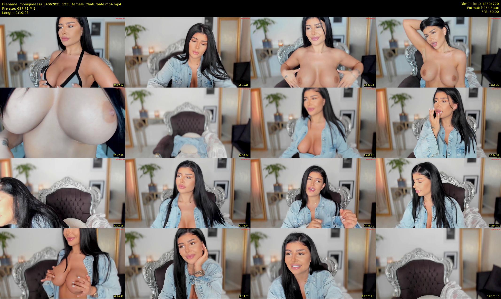 moniqueeass — 71 minute Chaturbate female cam show recording, 720p, Jun 4, 2025