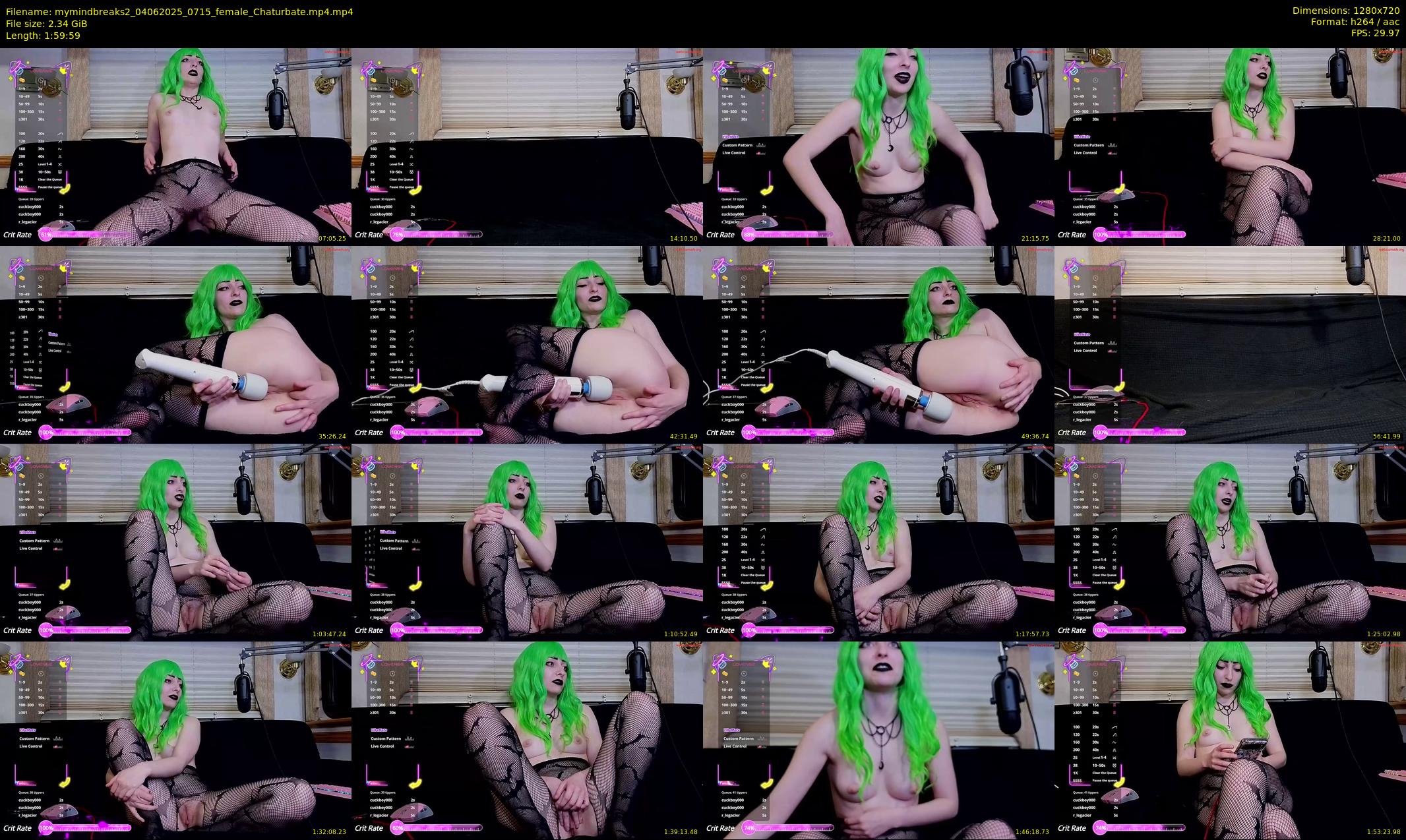mymindbreaks2 — 120 minute Chaturbate female cam show recording, 720p, Jun 4, 2025
