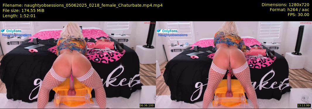 naughtyobsessions — 113 minute Chaturbate female cam show recording, 720p, Jun 5, 2025