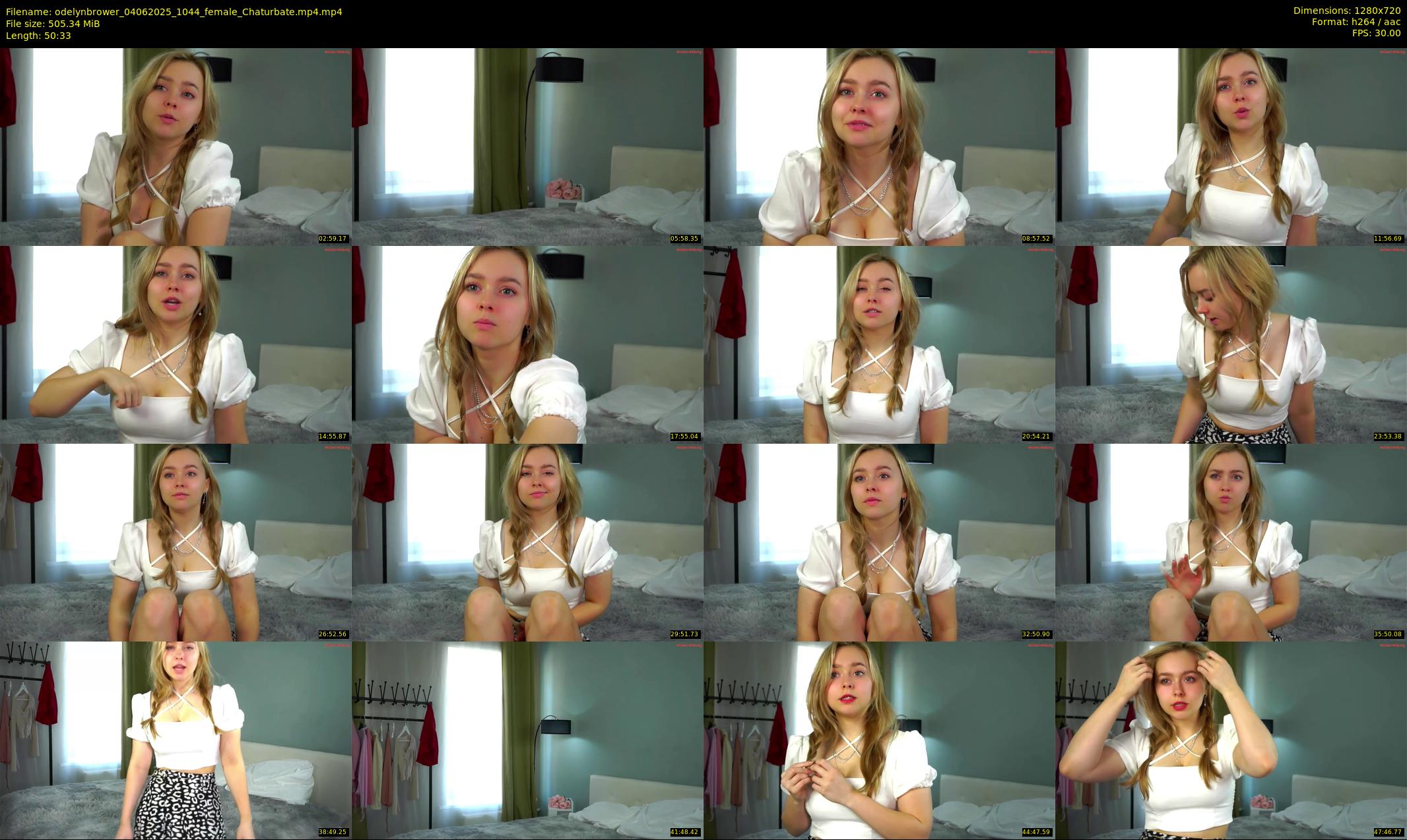 odelynbrower — 51 minute Chaturbate female cam show recording, 720p, Jun 4, 2025