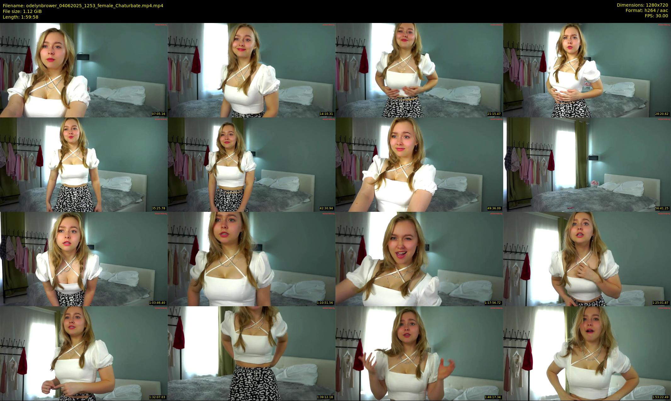 odelynbrower — 120 minute Chaturbate female cam show recording, 720p, Jun 4, 2025