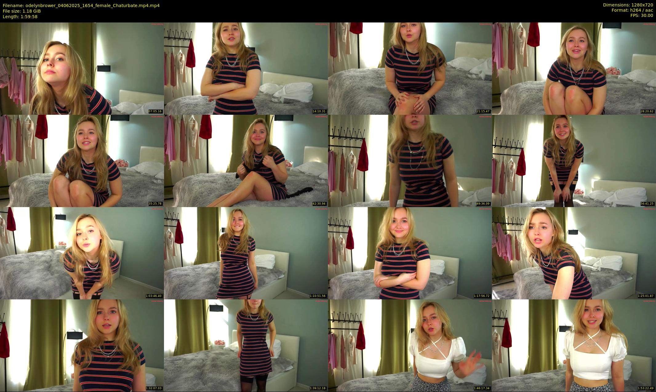 odelynbrower — 120 minute Chaturbate female cam show recording, 720p, Jun 4, 2025