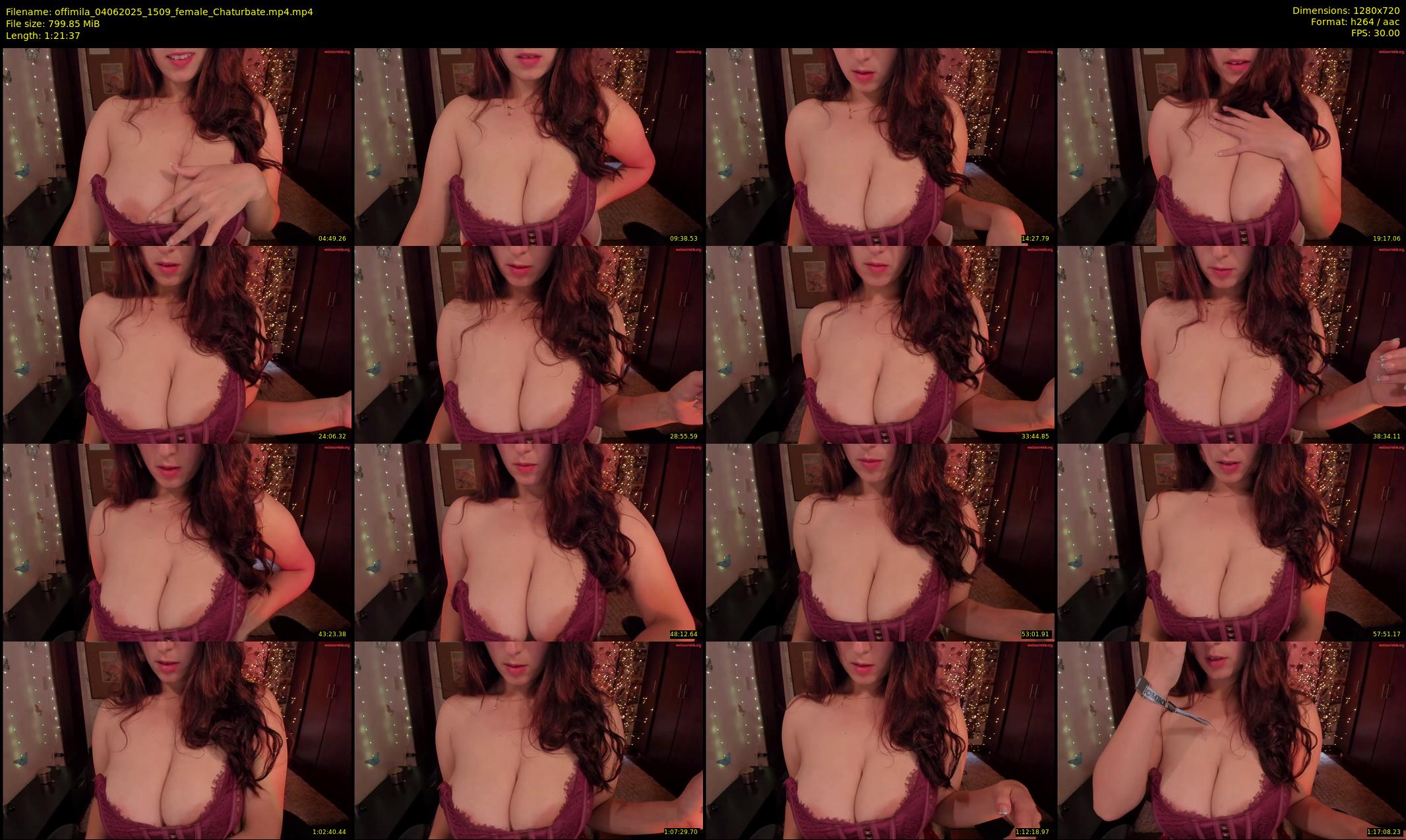 offimila — 82 minute Chaturbate female cam show recording, 720p, Jun 4, 2025