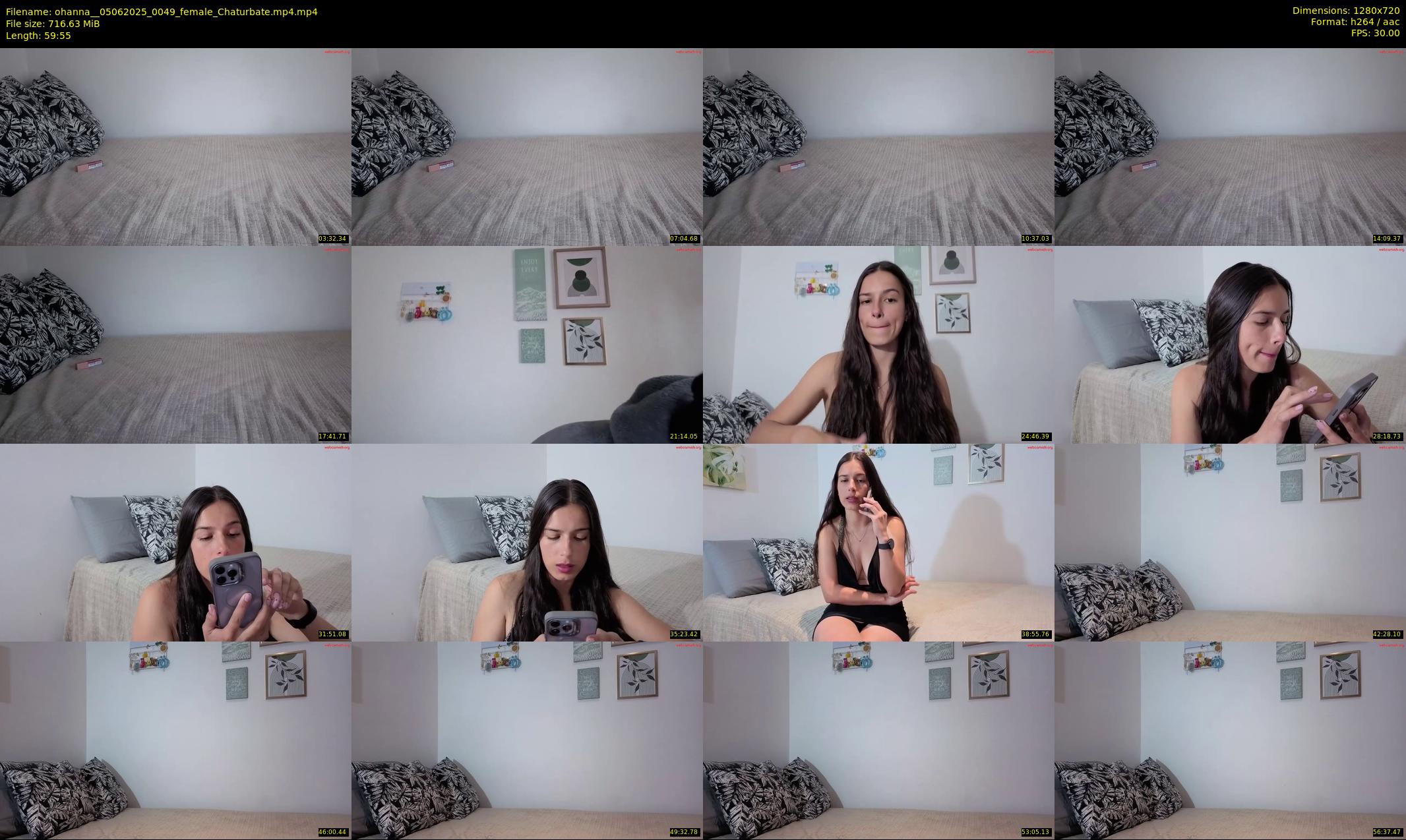 ohanna_ — 60 minute Chaturbate female cam show recording, 720p, Jun 5, 2025
